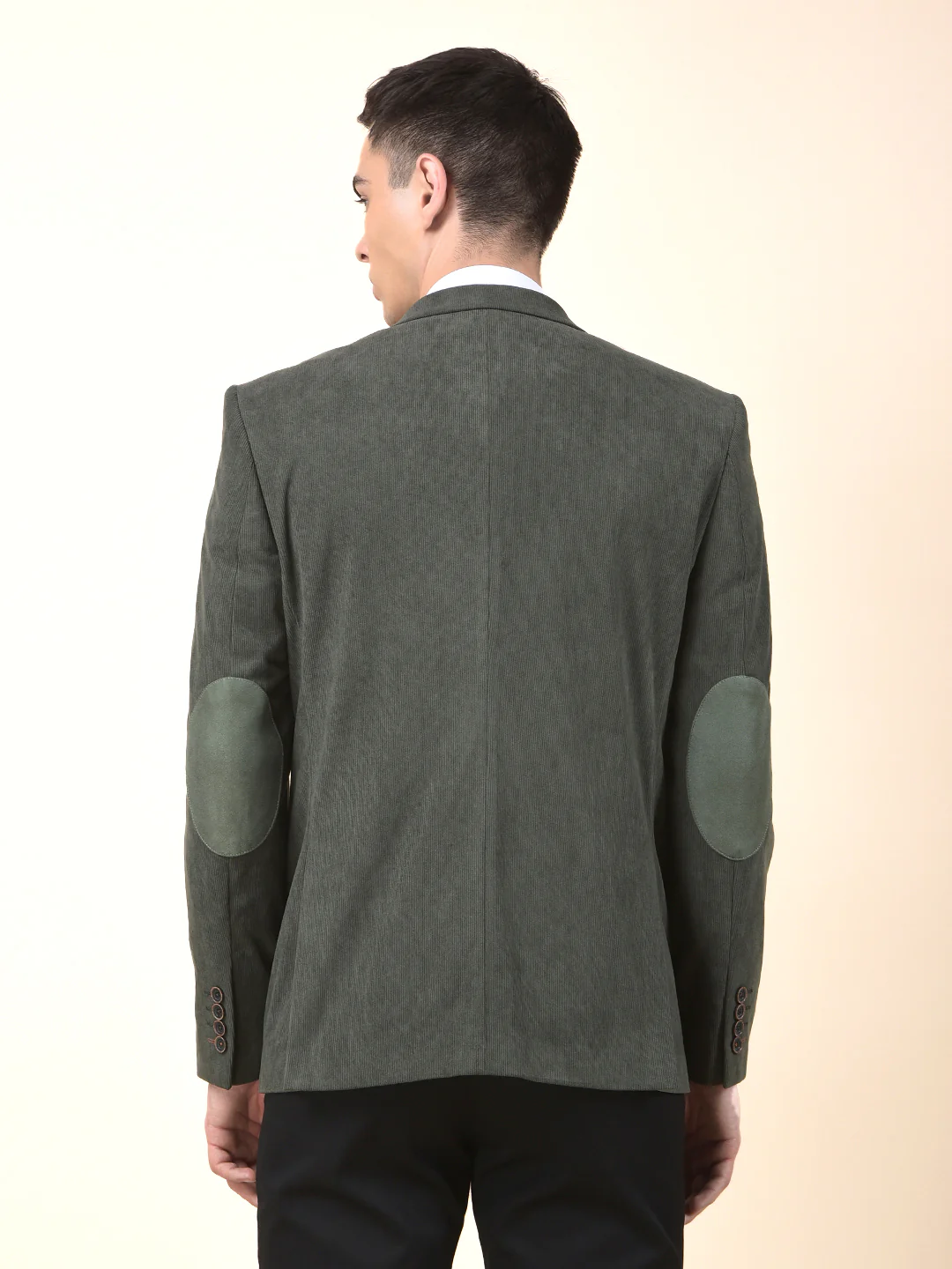 Blazer for Men | Premium Formal Blazer Slim Fit Notched Collar Polyester Fabric Solid Pattern - Image 4