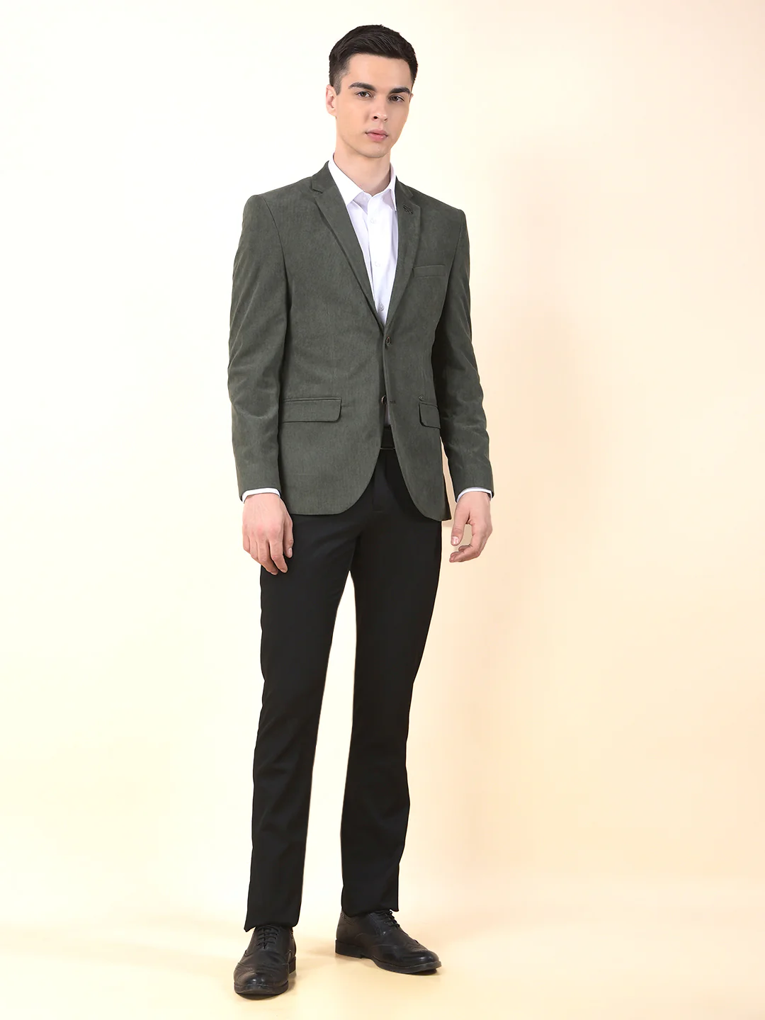 Blazer for Men | Premium Formal Blazer Slim Fit Notched Collar Polyester Fabric Solid Pattern - Image 9