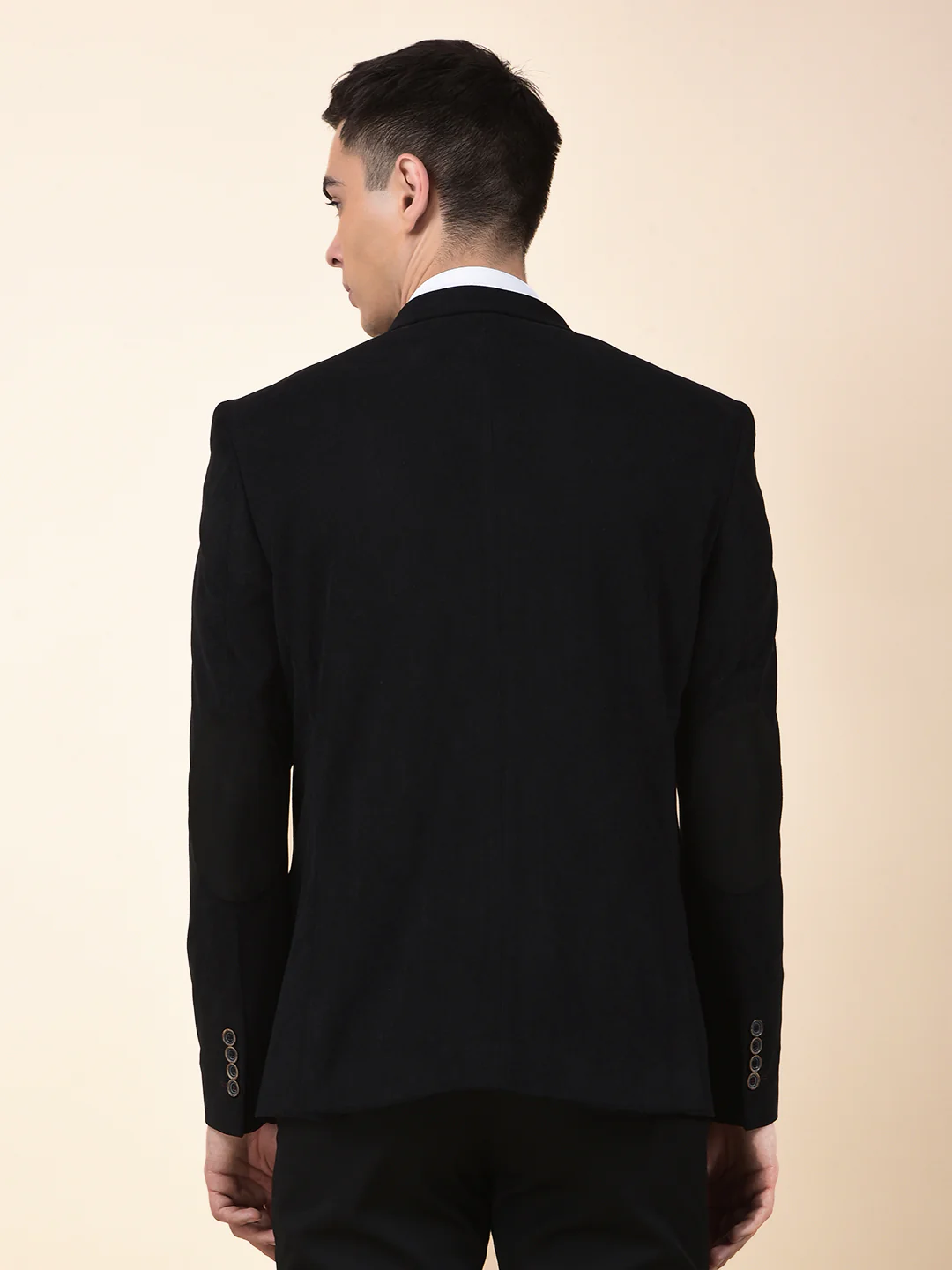 Blazer for Men | Premium Formal Blazer Slim Fit Notched Collar Polyester Fabric Solid Pattern - Image 5