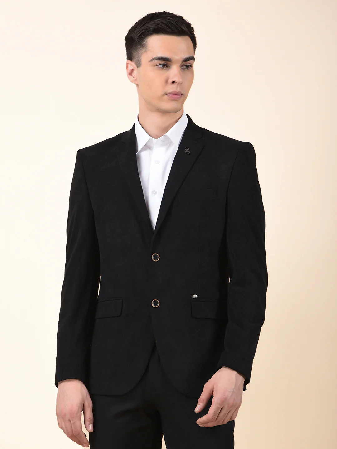 Blazer for Men | Premium Formal Blazer Slim Fit Notched Collar Polyester Fabric Solid Pattern - Image 6
