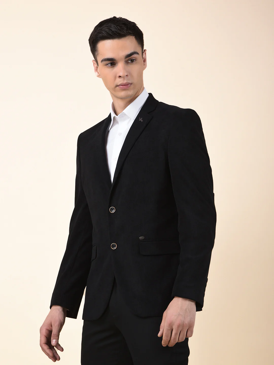 Blazer for Men | Premium Formal Blazer Slim Fit Notched Collar Polyester Fabric Solid Pattern - Image 7