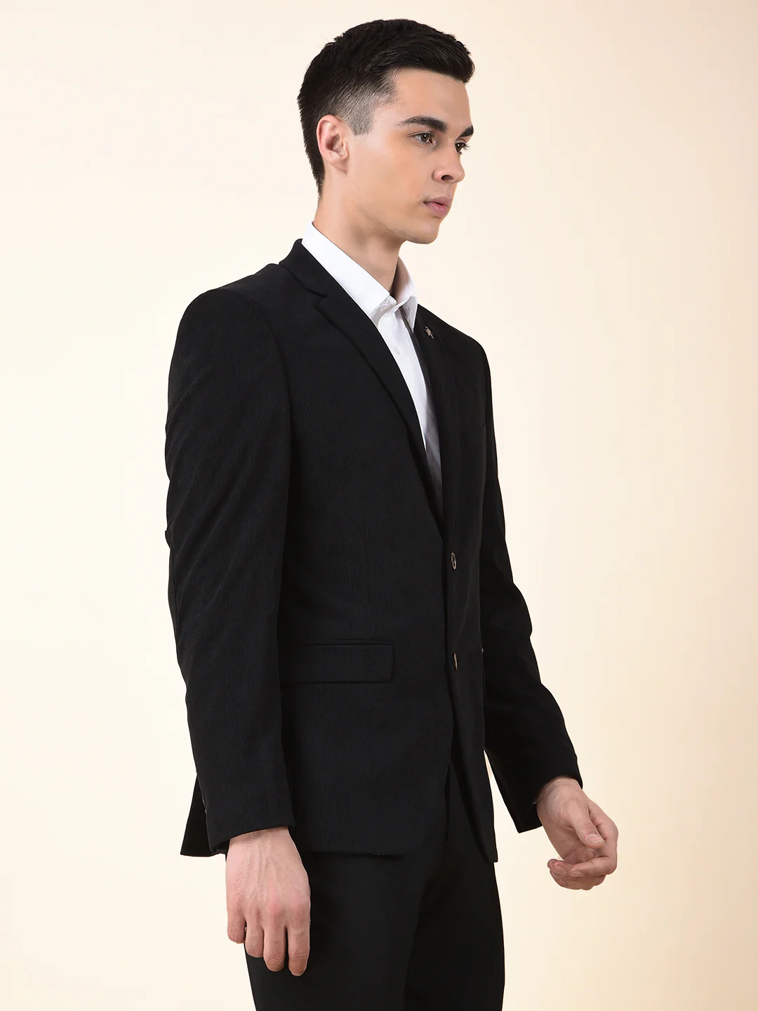 Blazer for Men | Premium Formal Blazer Slim Fit Notched Collar Polyester Fabric Solid Pattern - Image 8