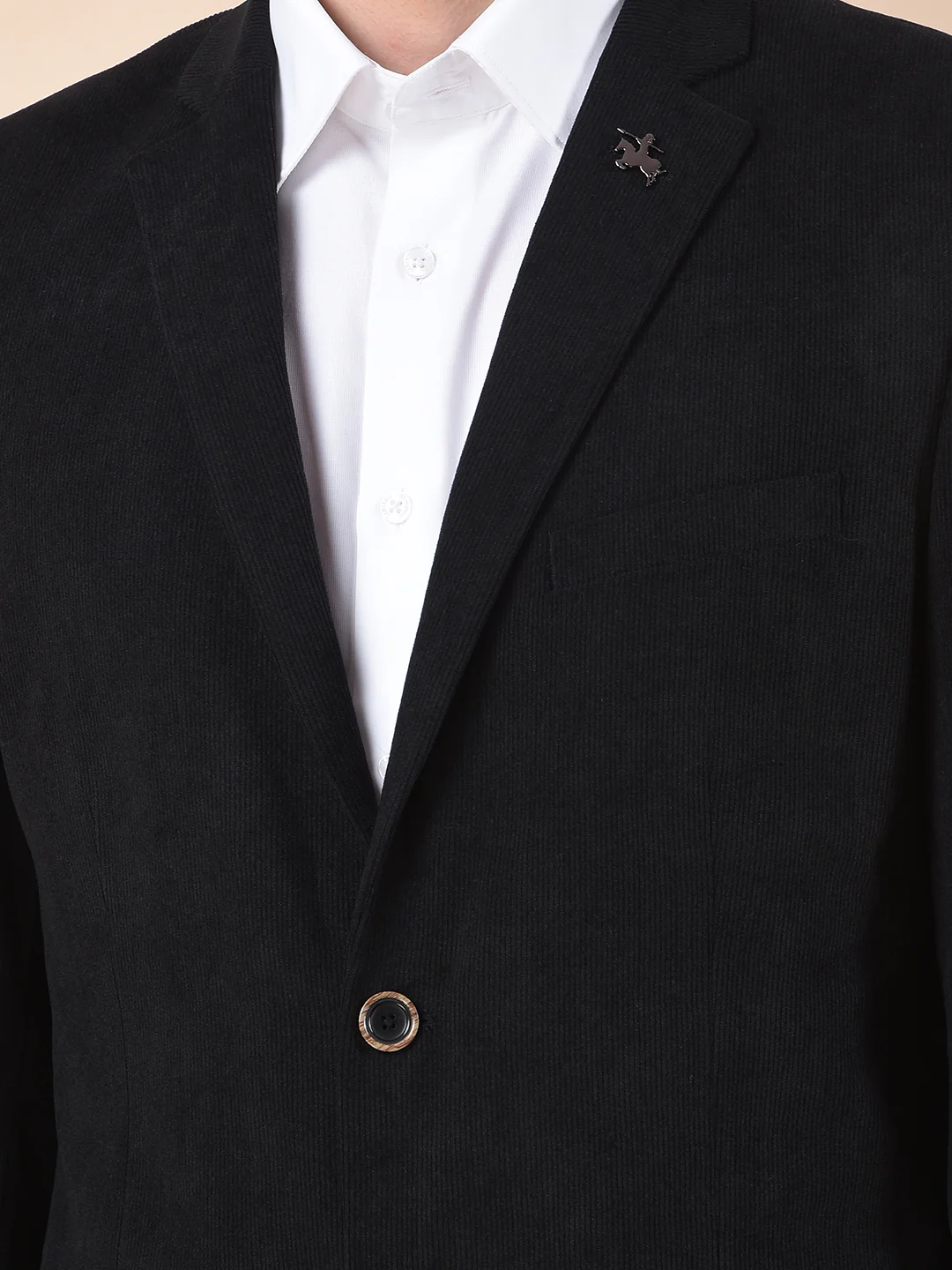 Blazer for Men | Premium Formal Blazer Slim Fit Notched Collar Polyester Fabric Solid Pattern - Image 9
