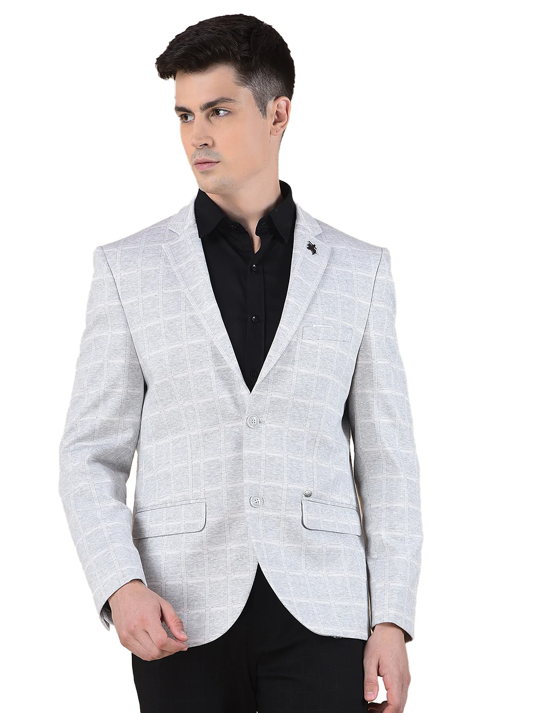 Blazer for Men | Premium Casual Blazer Slim Fit Notched Collar Terry Rayon Fabric Checkered Pattern - Image 6