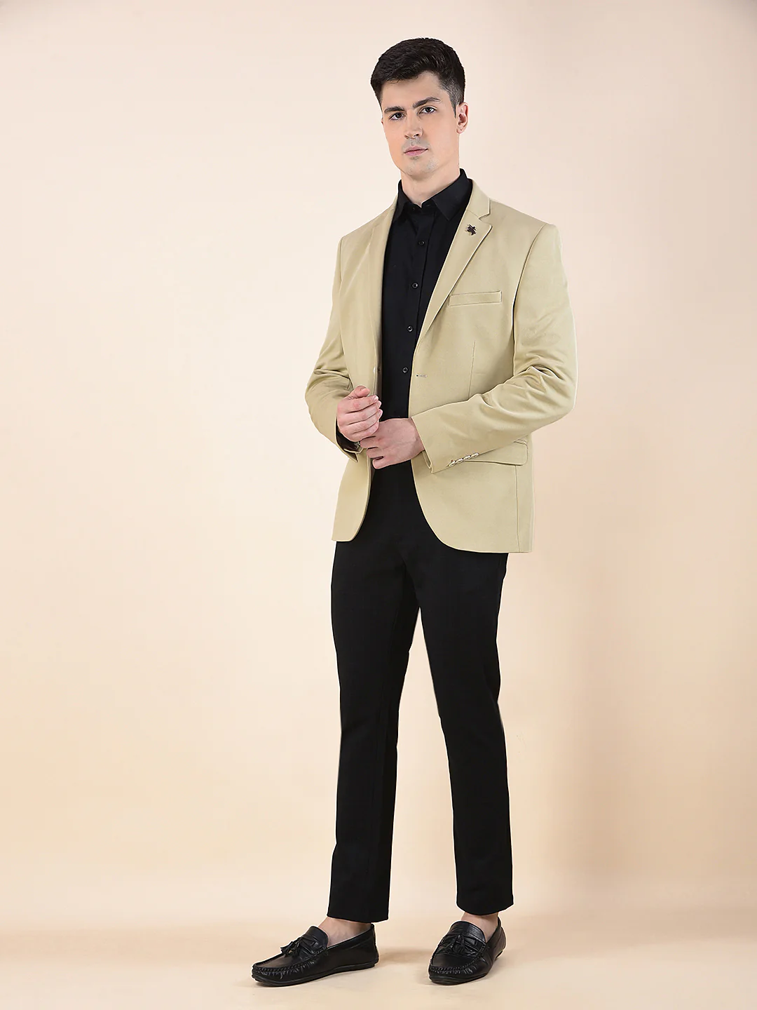 Blazer for Men | Premium Casual Blazer Slim Fit Notched Collar Polyester Fabric Solid Pattern - Image 10