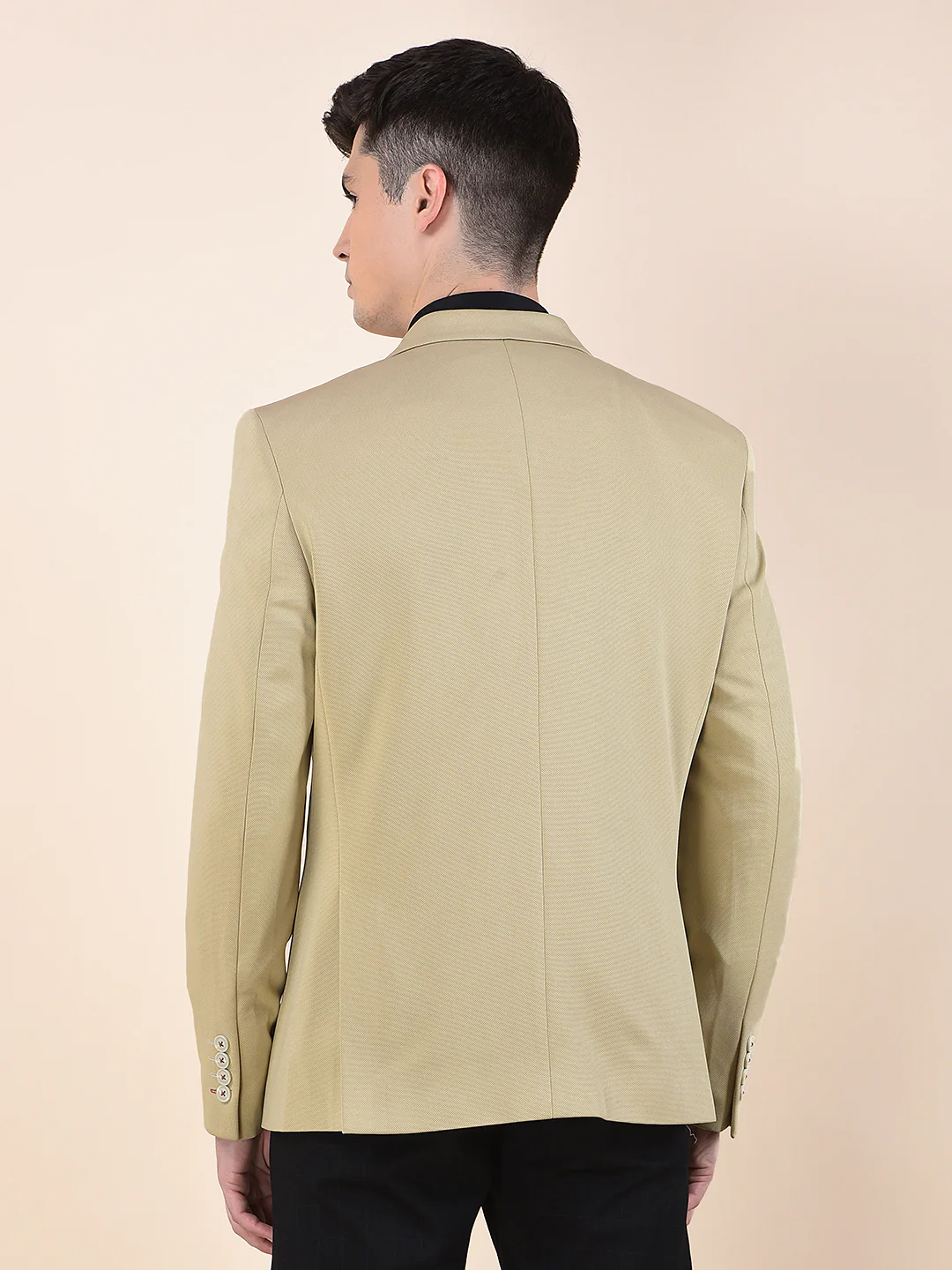 Blazer for Men | Premium Casual Blazer Slim Fit Notched Collar Polyester Fabric Solid Pattern - Image 6