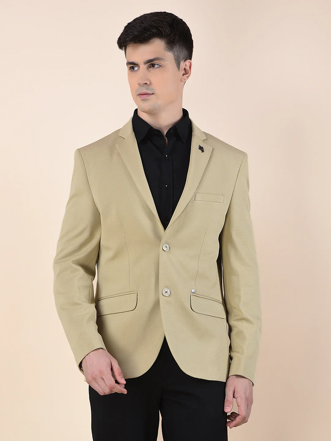 Blazer for Men | Premium Casual Blazer Slim Fit Notched Collar Polyester Fabric Solid Pattern - Image 7