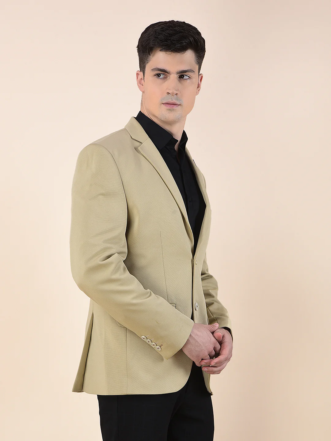 Blazer for Men | Premium Casual Blazer Slim Fit Notched Collar Polyester Fabric Solid Pattern - Image 8
