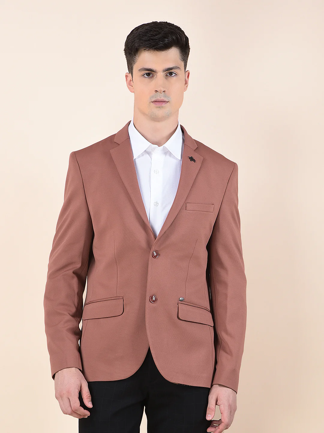 Blazer for Men | Premium Casual Blazer Slim Fit Notched Collar Polyester Fabric Solid Pattern - Image 6