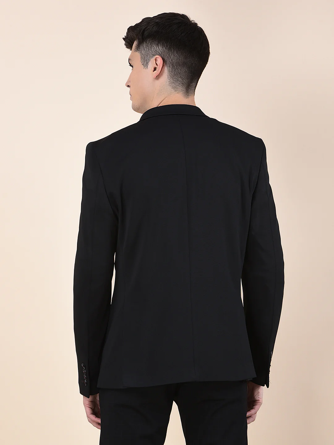 Blazer for Men | Premium Casual Blazer Slim Fit Notched Collar Polyester Fabric Solid Pattern - Image 4