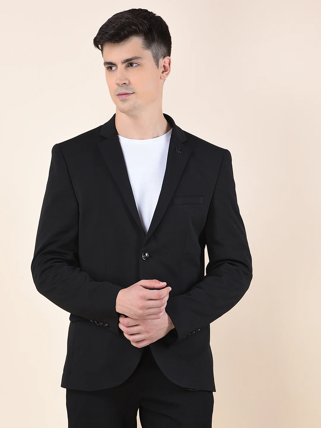 Blazer for Men | Premium Casual Blazer Slim Fit Notched Collar Polyester Fabric Solid Pattern - Image 6