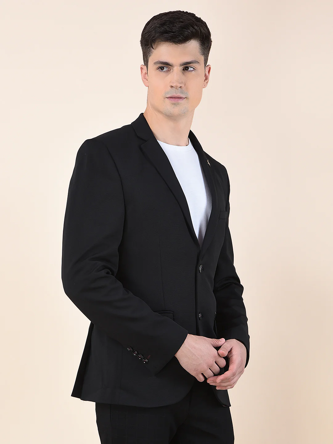 Blazer for Men | Premium Casual Blazer Slim Fit Notched Collar Polyester Fabric Solid Pattern - Image 7