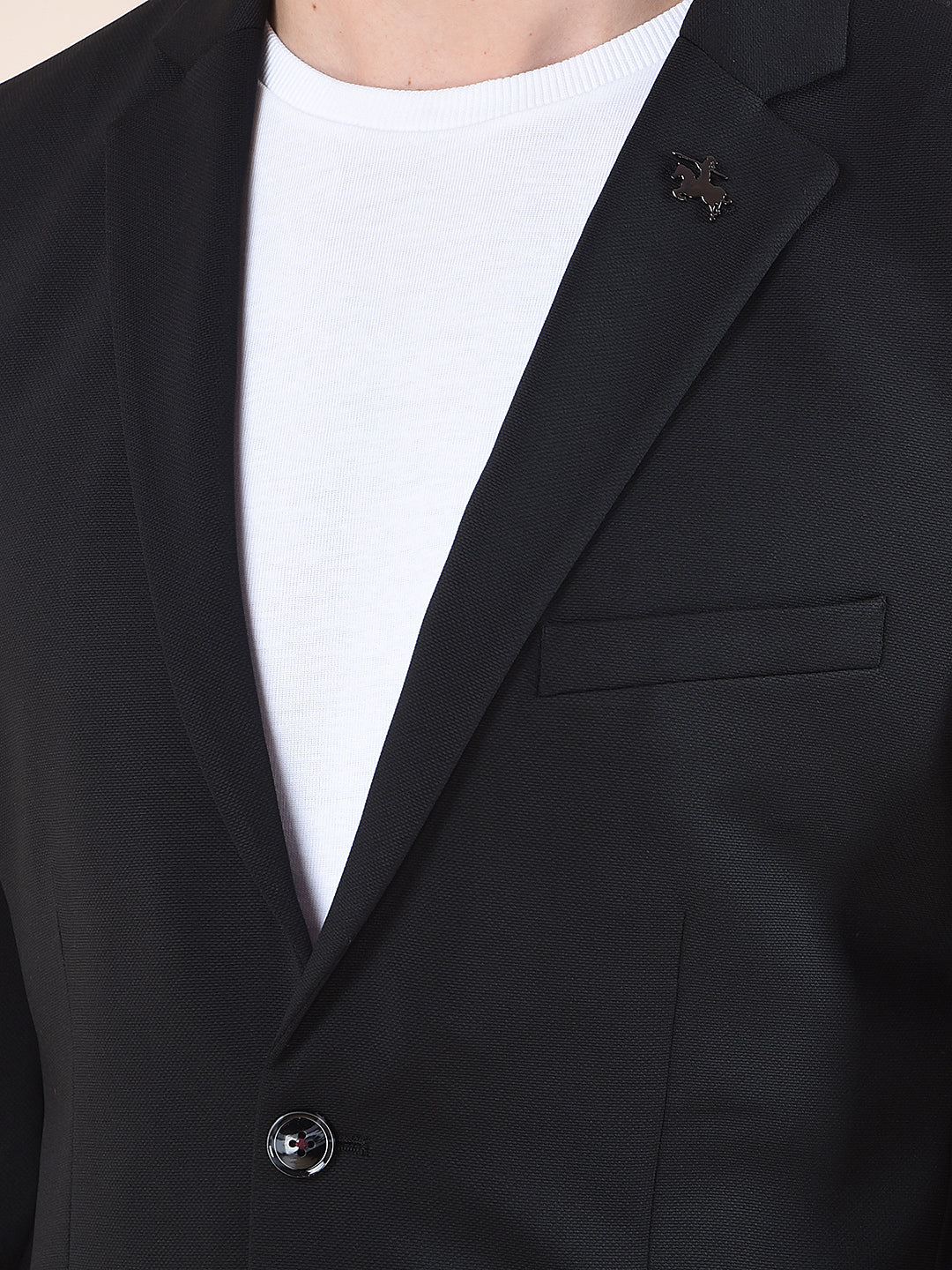 Blazer for Men | Premium Casual Blazer Slim Fit Notched Collar Polyester Fabric Solid Pattern - Image 8