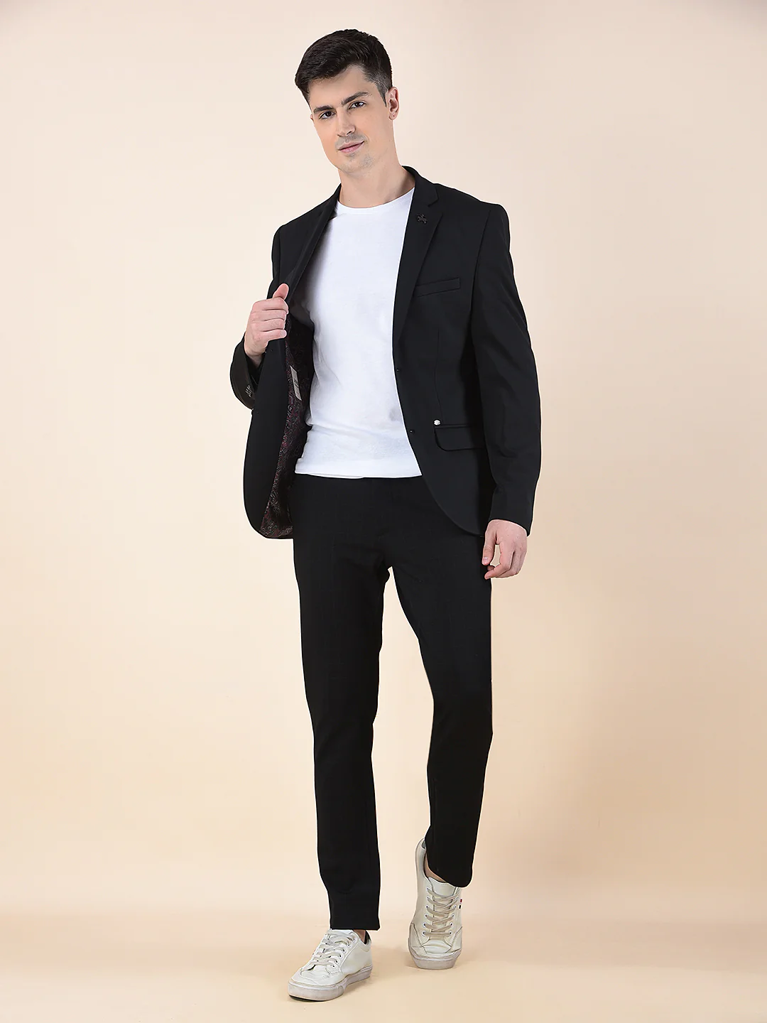 Blazer for Men | Premium Casual Blazer Slim Fit Notched Collar Polyester Fabric Solid Pattern - Image 9