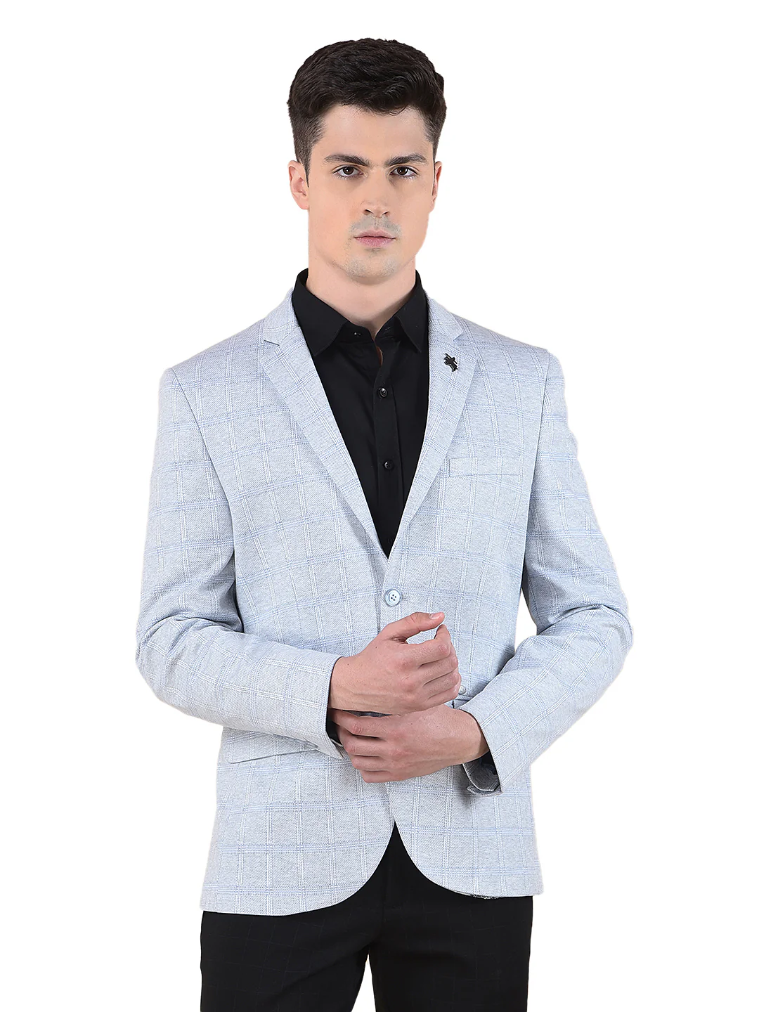 Blazer for Men | Premium Casual Blazer Slim Fit Notched Collar Terry Rayon Fabric Checkered Pattern - Image 10