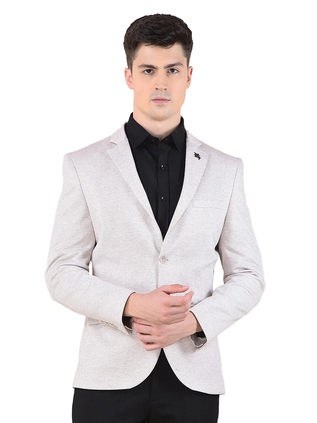 Blazer for Men | Premium Casual Blazer Slim Fit Notched Collar Terry Rayon Fabric Self Design Pattern - Image 10