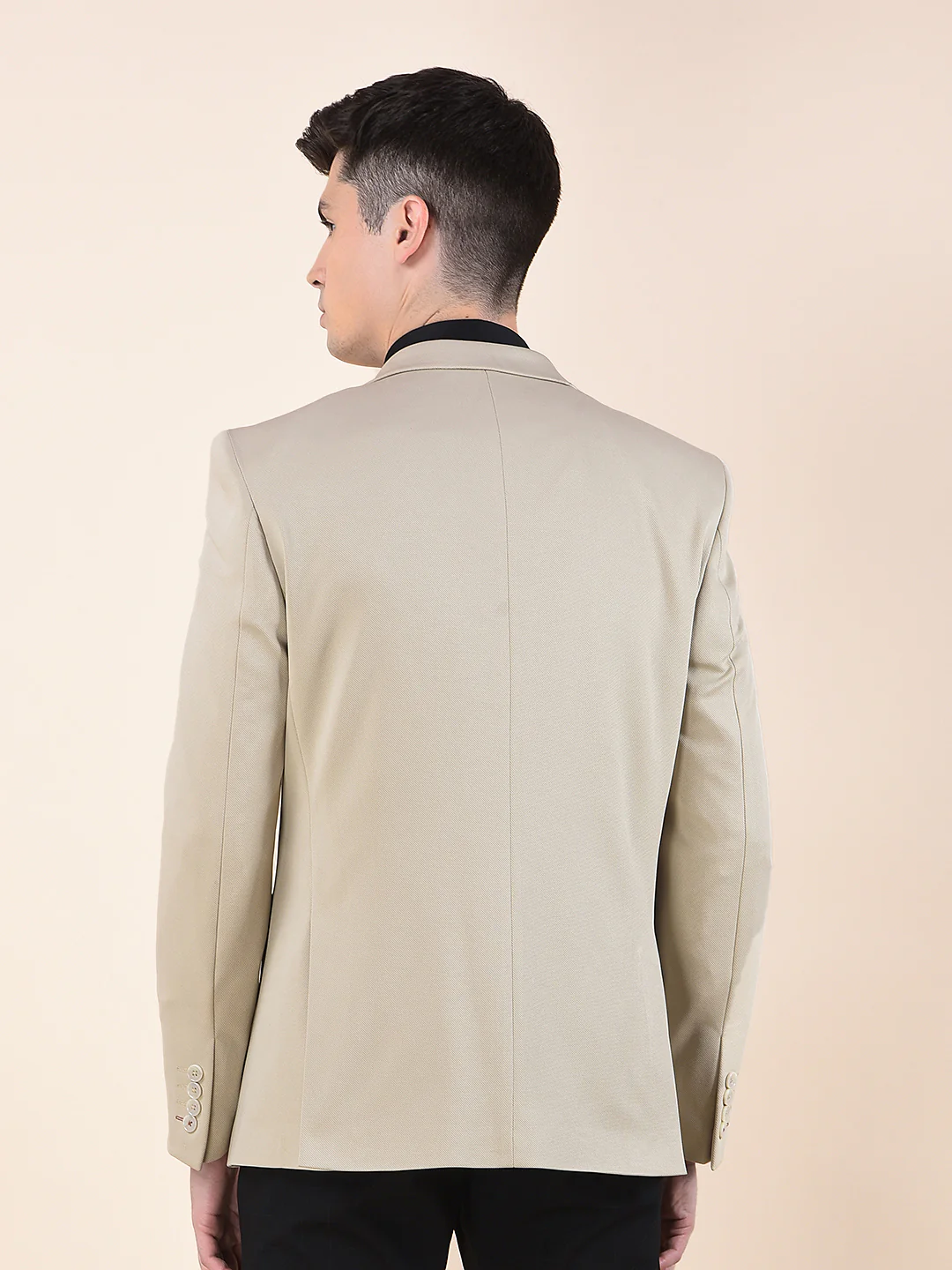 Blazer for Men | Premium Casual Blazer Slim Fit Notched Collar Terry Rayon Fabric Solid Pattern - Image 4