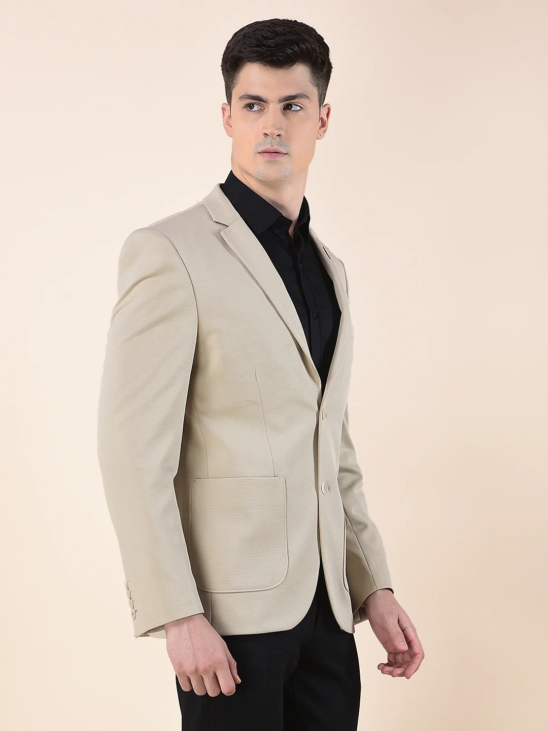 Blazer for Men | Premium Casual Blazer Slim Fit Notched Collar Terry Rayon Fabric Solid Pattern - Image 7