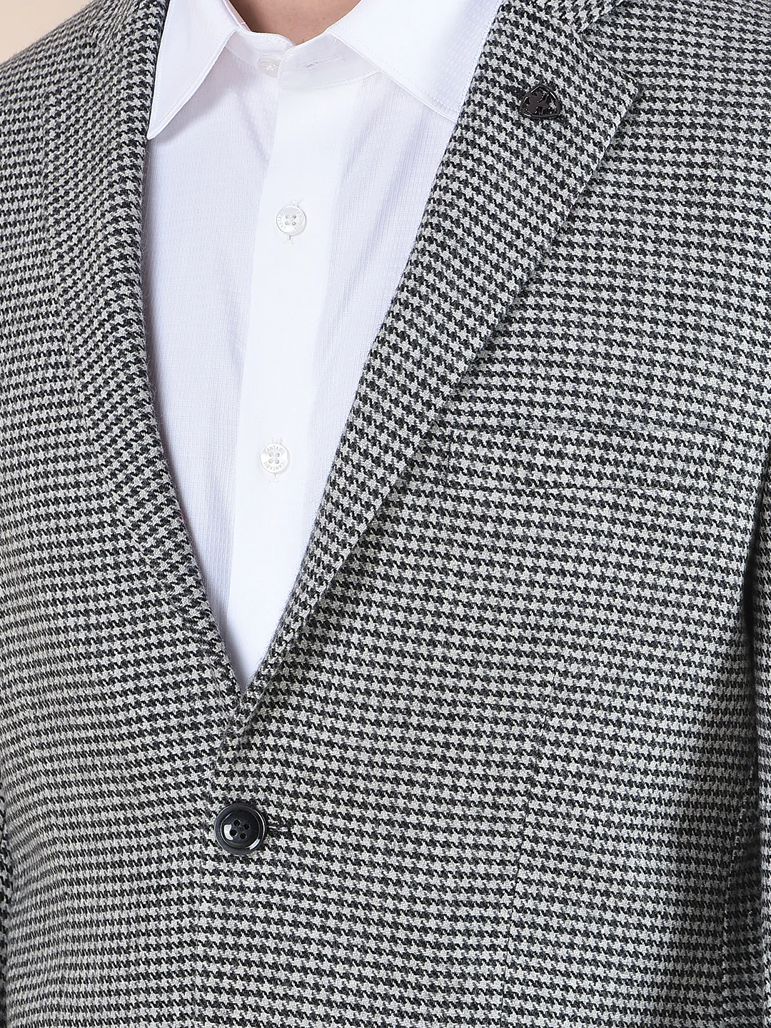 Blazer for Men | Premium Formal Blazer Slim Fit Notched Collar Tweed Fabric Checkered Pattern - Image 8