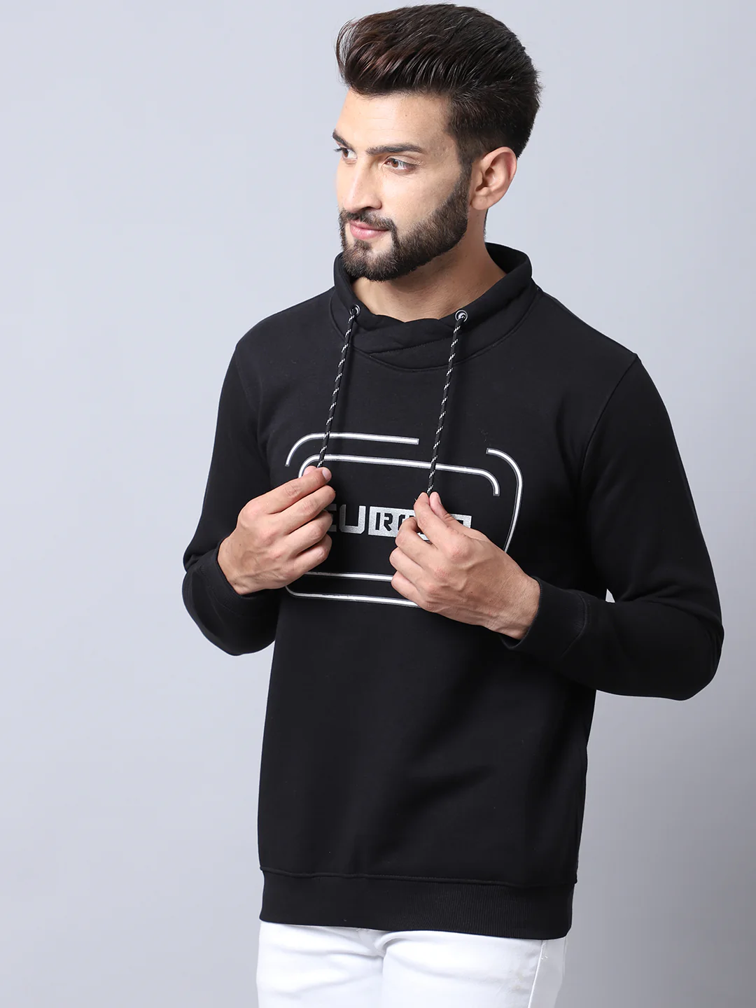 Black Sweatshirt for Men's - Image 3
