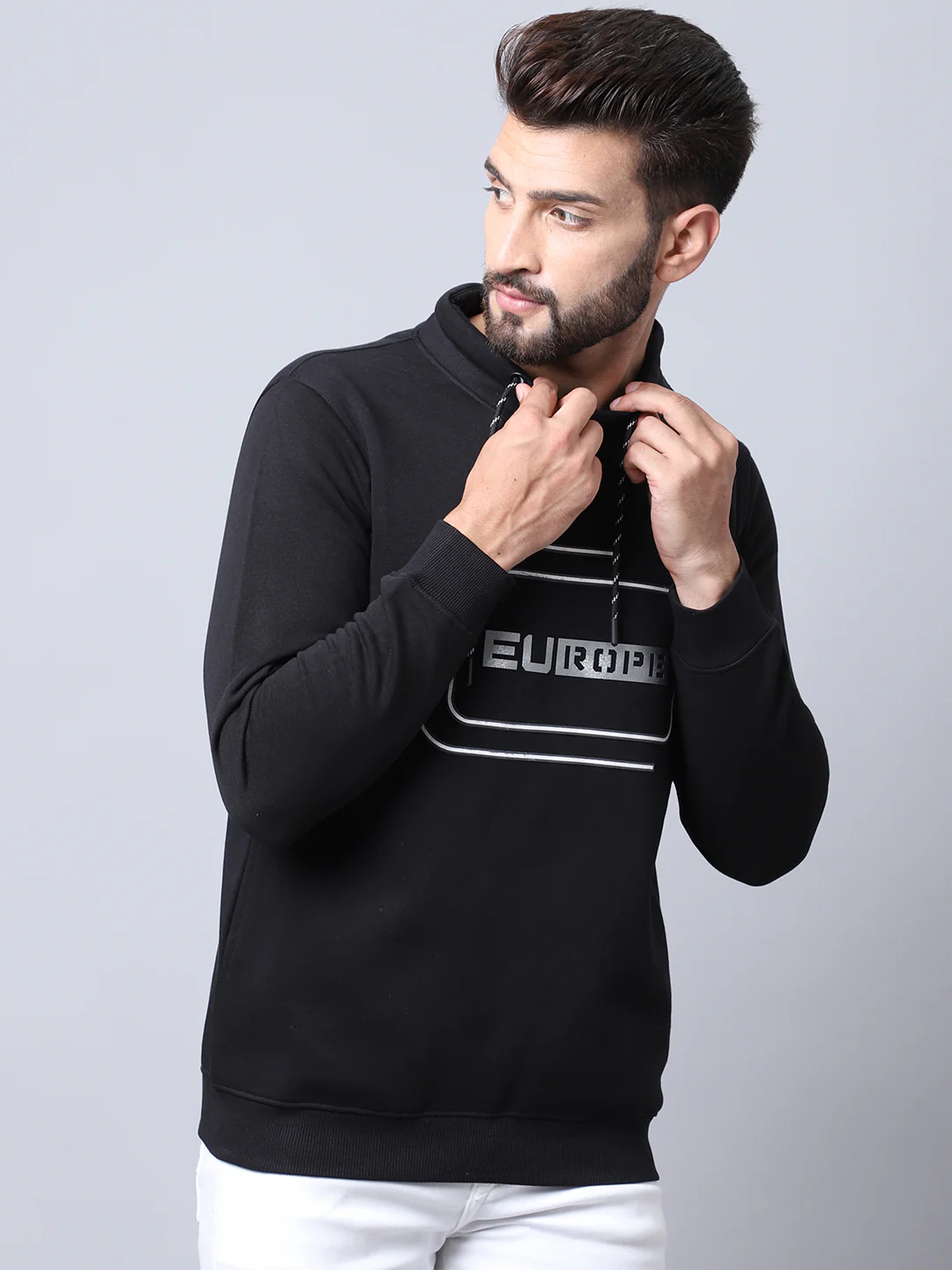 Black Sweatshirt for Men's - Image 4