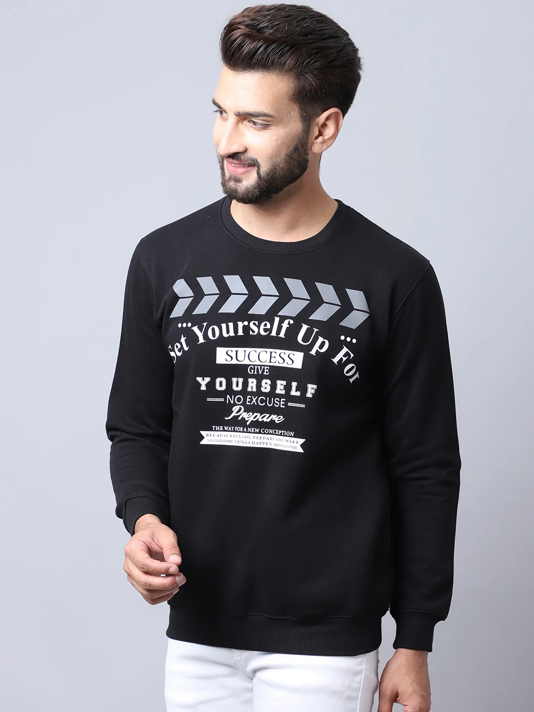 Black Sweatshirt for Men's - Image 3
