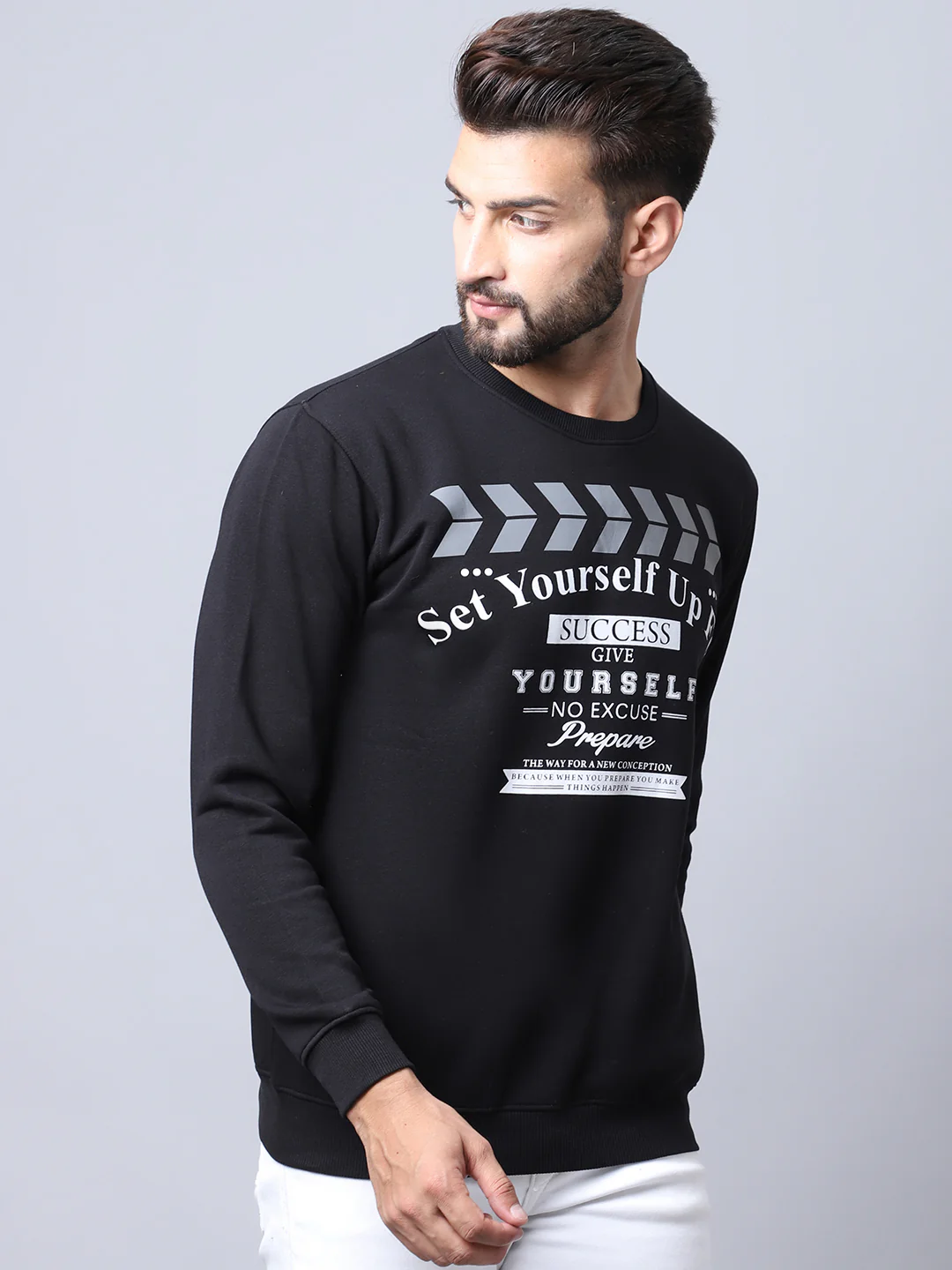 Black Sweatshirt for Men's - Image 4