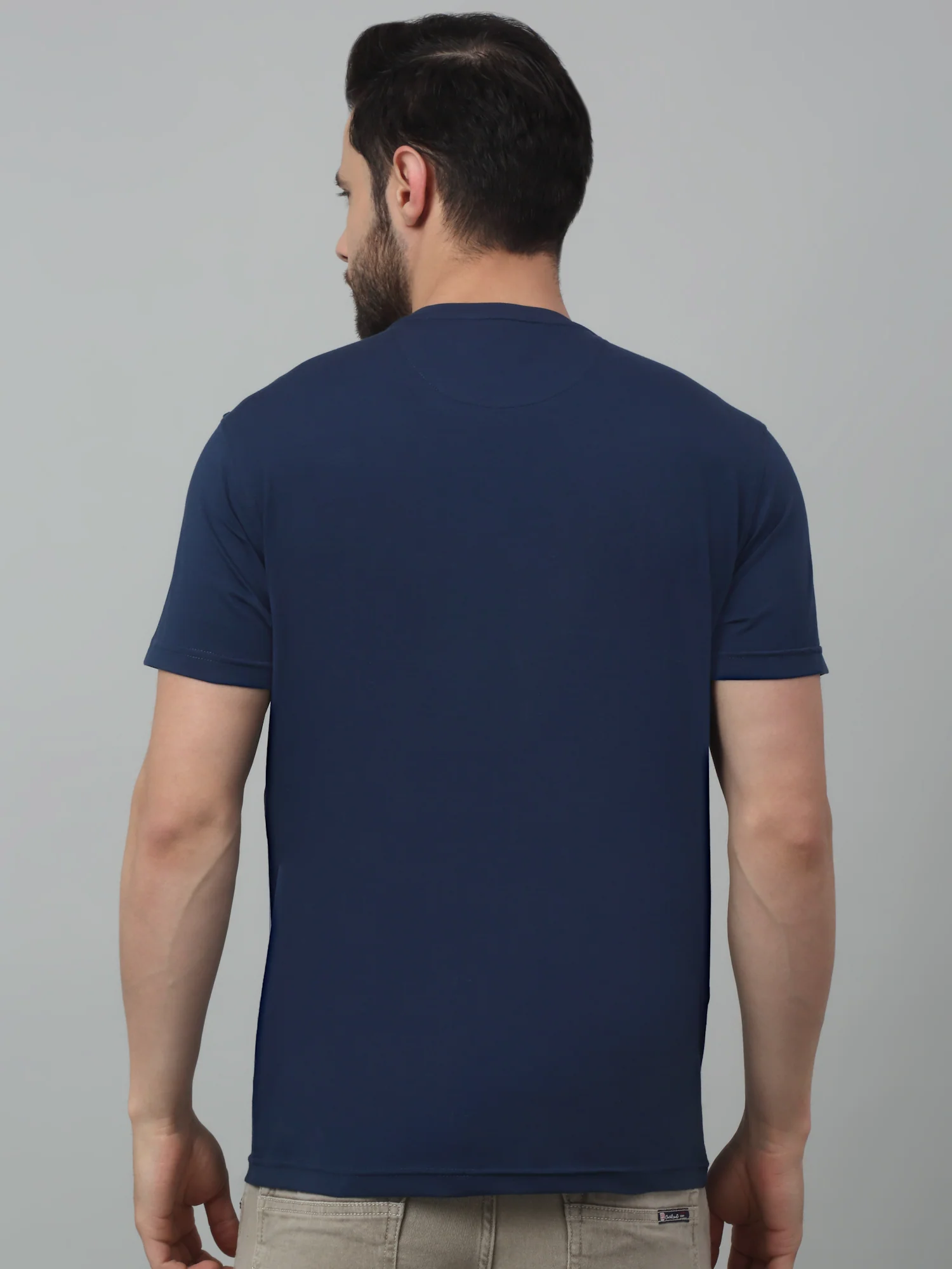 T-Shirt for Men | Breathable & Soft with Color Fastness Regular Fit Round Neck Cotton Blend Fabric Printed Pattern - Image 2