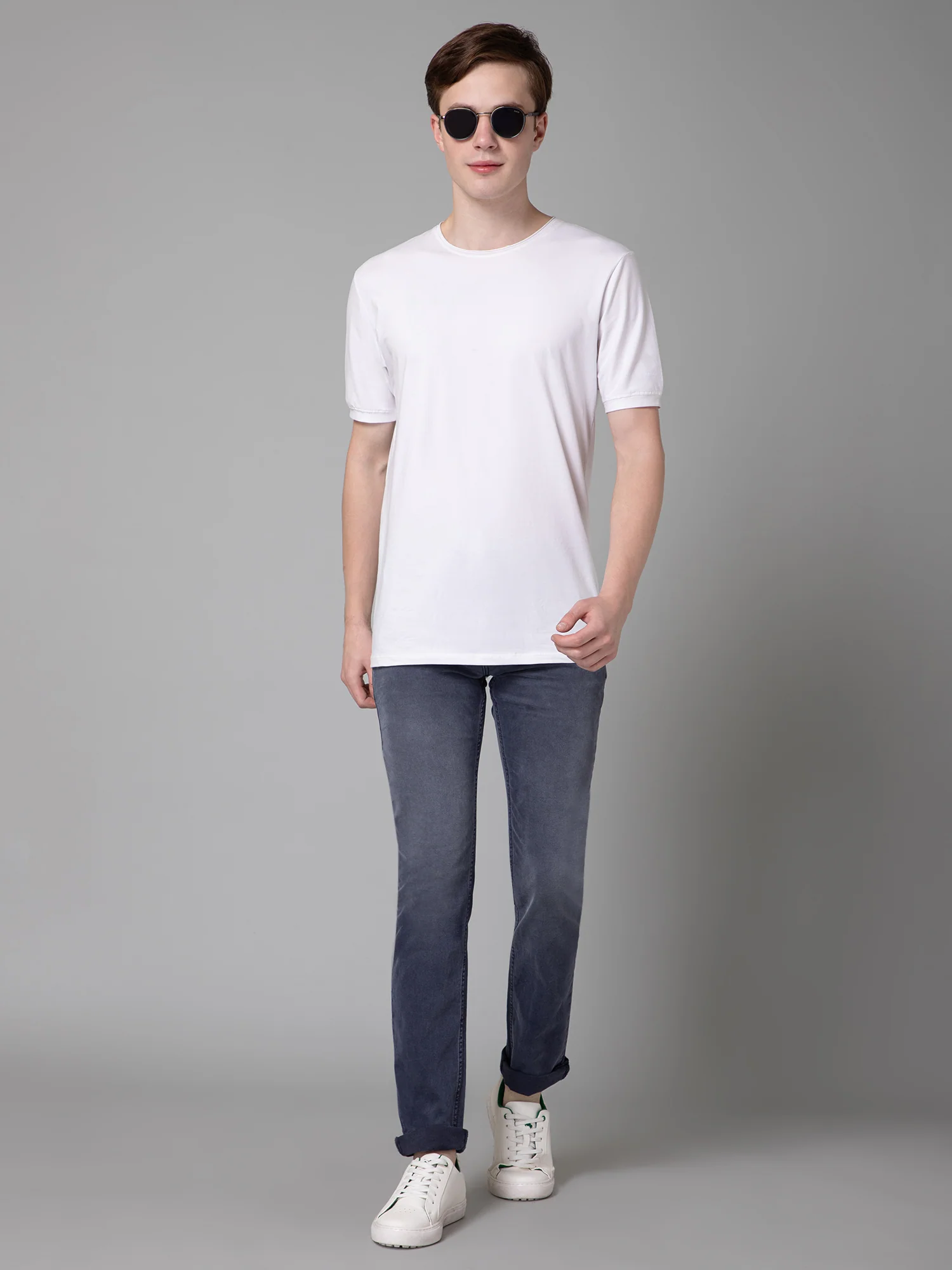 Denim Jeans for Men l Breathable & Soft with Color Fastness Ultra Narrow Fit Cotton Fabric Solid Pattern Button Closure - Image 5