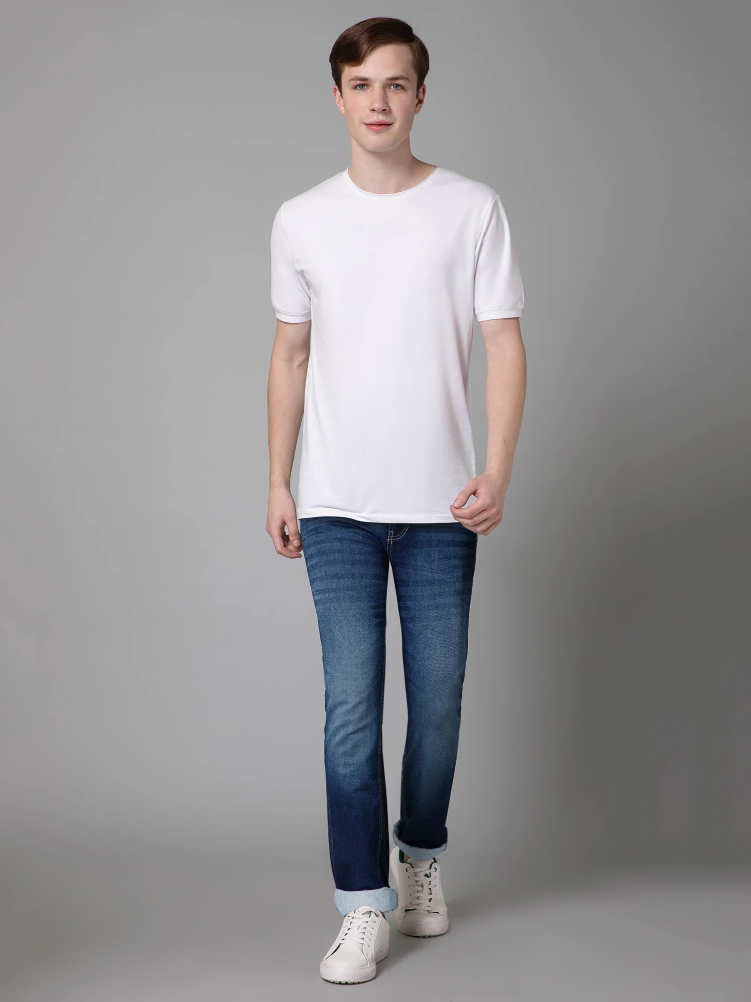 Denim Jeans for Men l Breathable & Soft with Color Fastness Ultra Narrow Fit Cotton Fabric Solid Pattern Button Closure - Image 5
