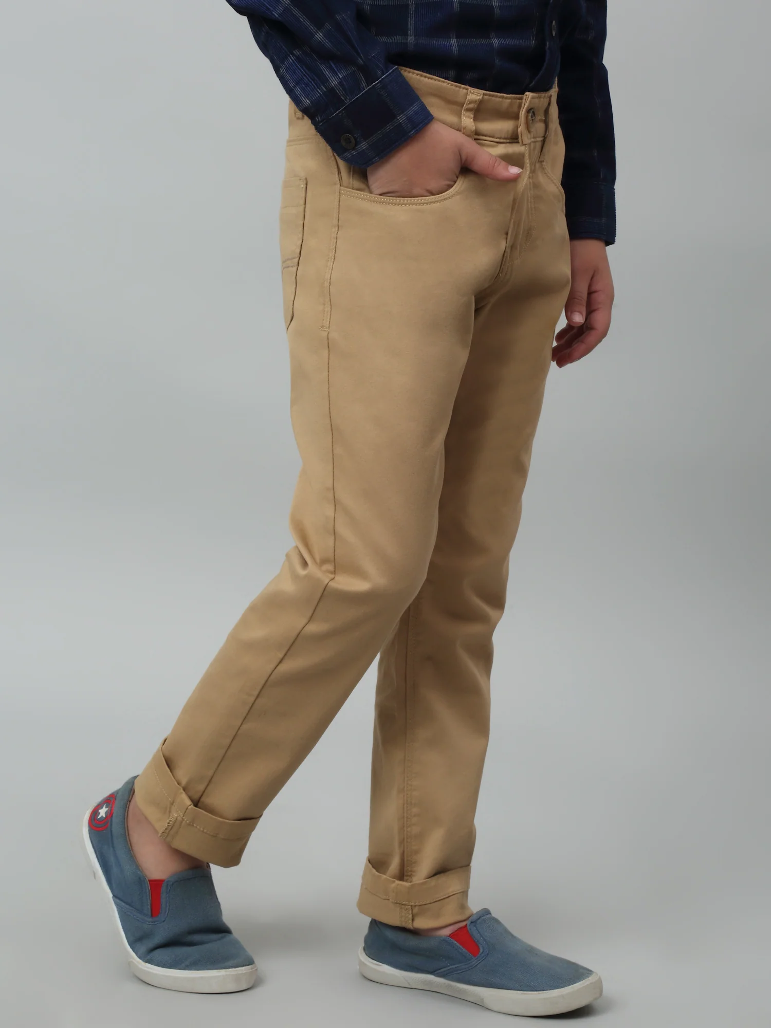 Boys Casual Beige Pants - Image 2