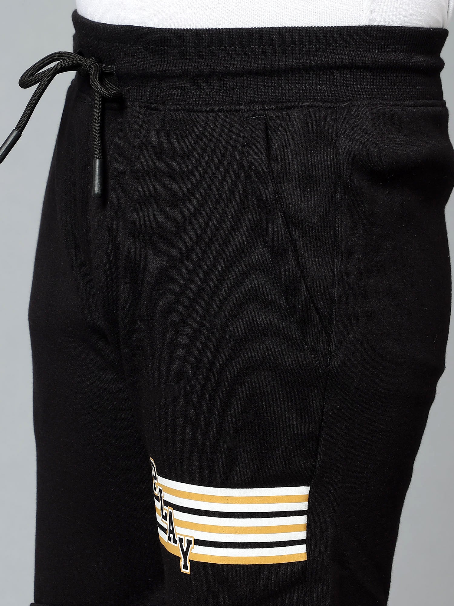Boy's Black Printed Bermuda Shorts - Image 5