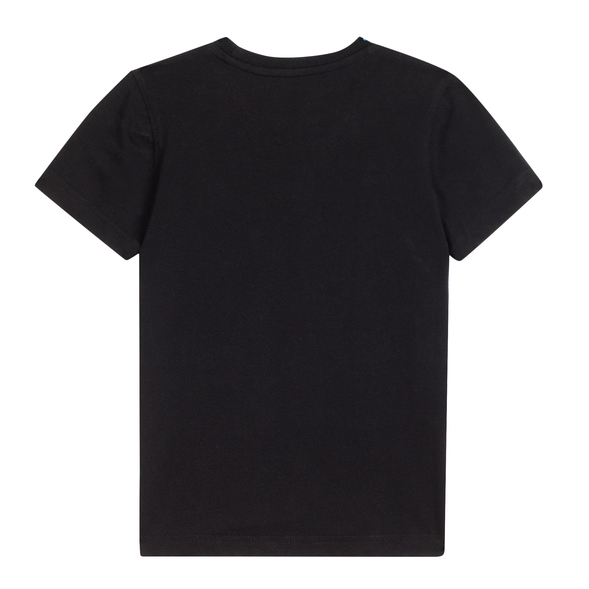 Boys Casual Black Half Sleeve  T-Shirt - Image 3