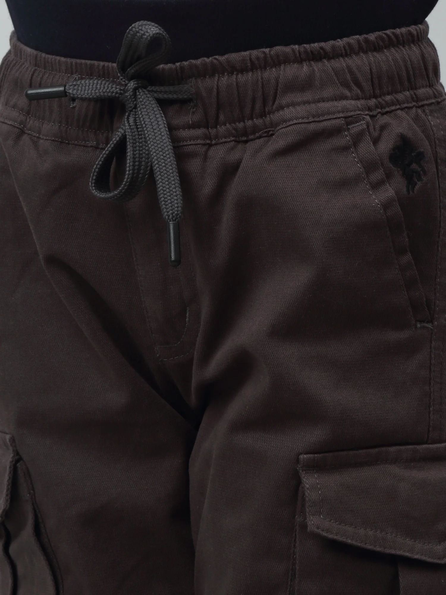 Boys Dark Grey Casual Cotton Jogger For Summer - Image 6