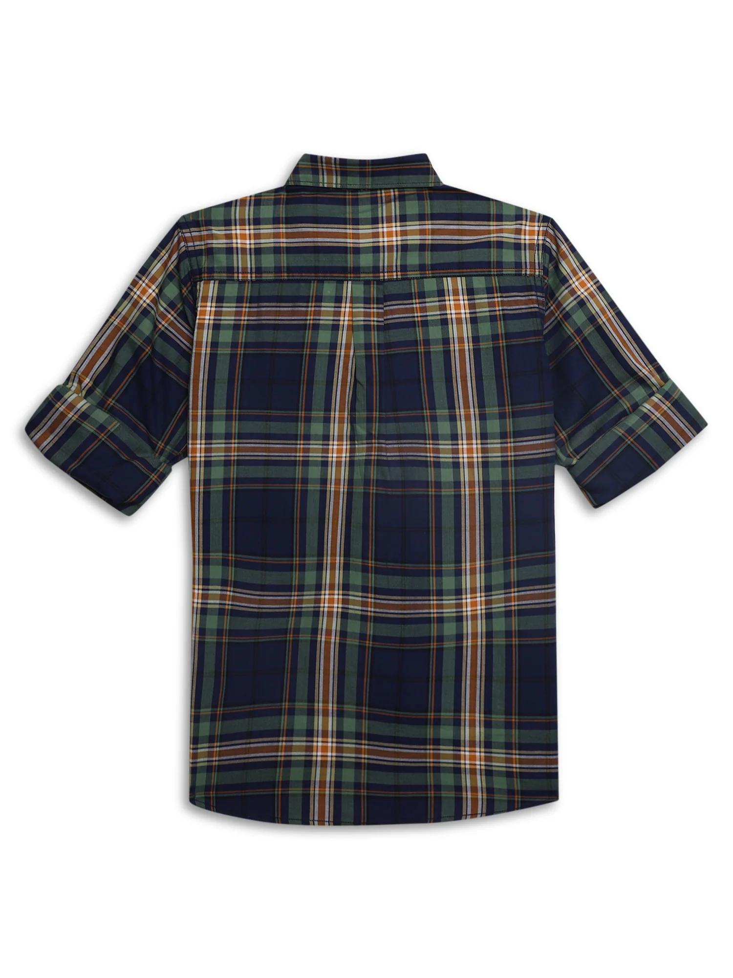 Boys Casual Green Full Sleeve with Tab  Shirt - Image 2