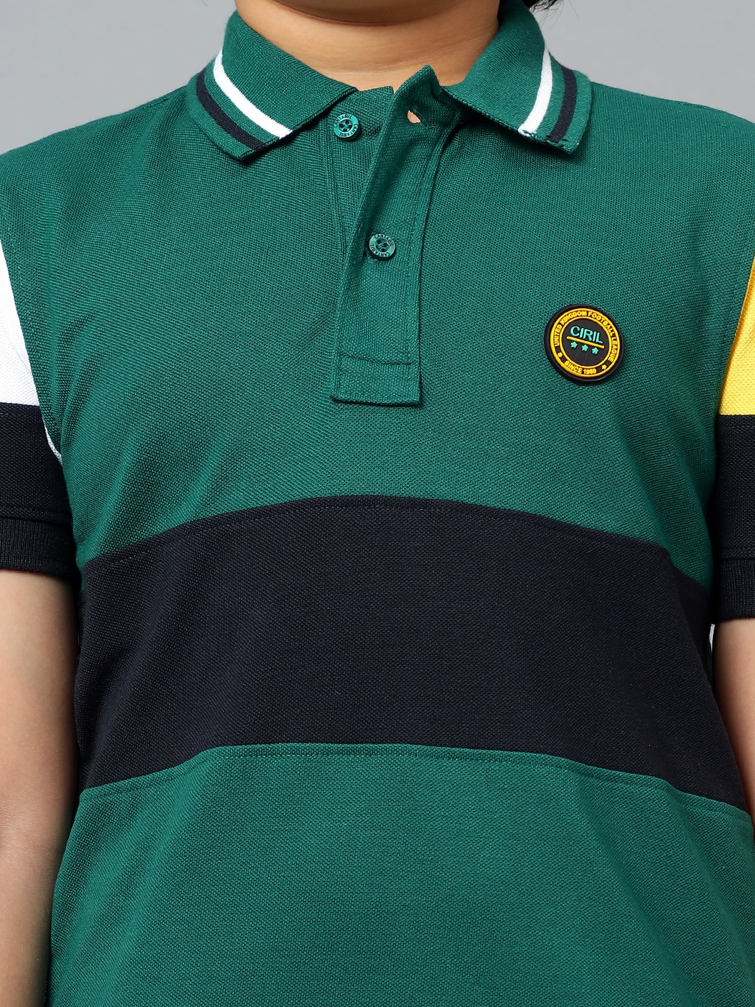 Boys Casual Green Half Sleeve  T-Shirt - Image 5