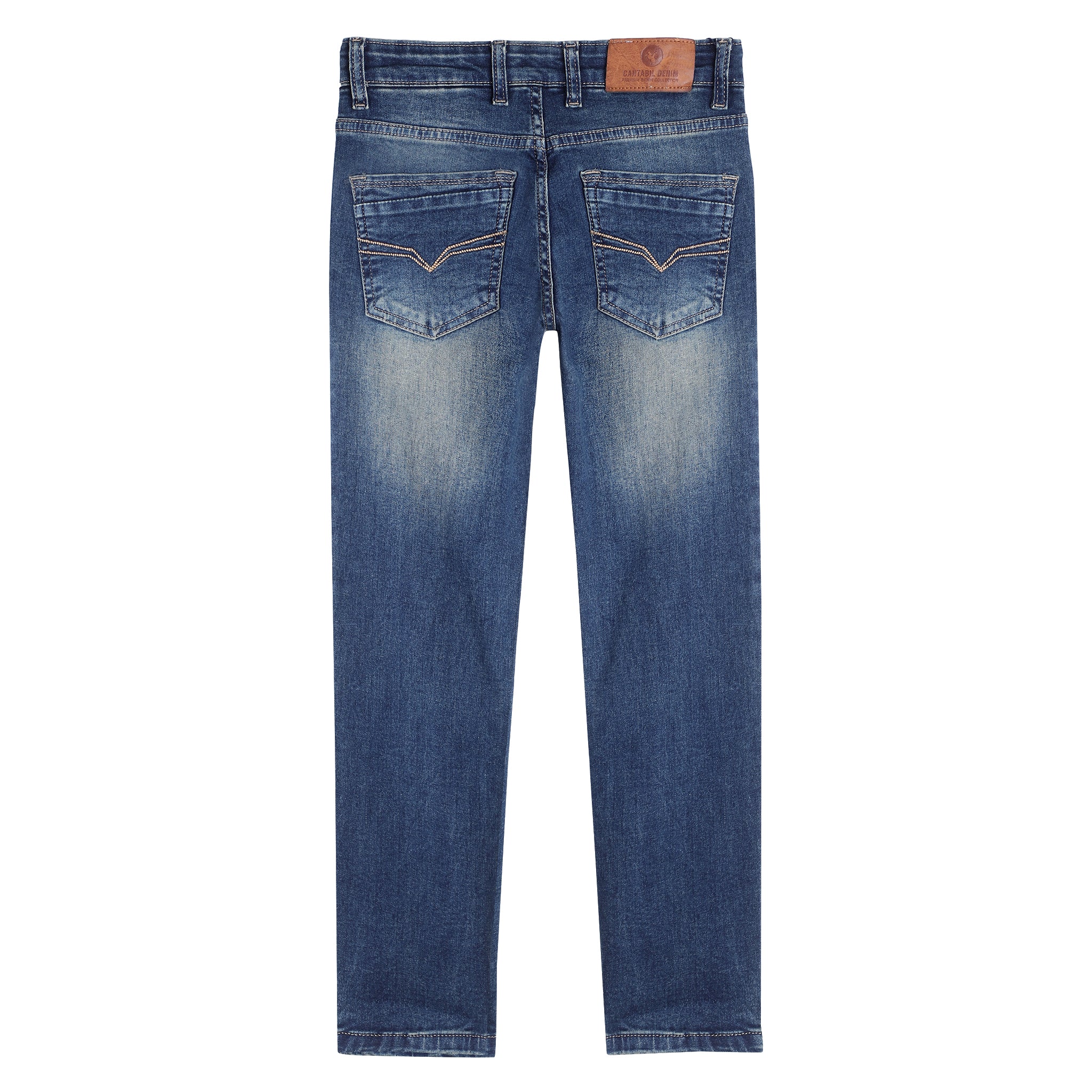 Boys Light Blue CLean Look Jeans - Image 2