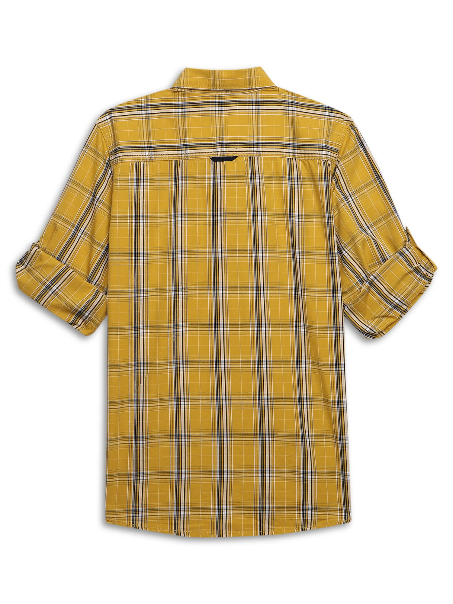 Boys Casual Mustard Full Sleeve with Tab  Shirt - Image 2