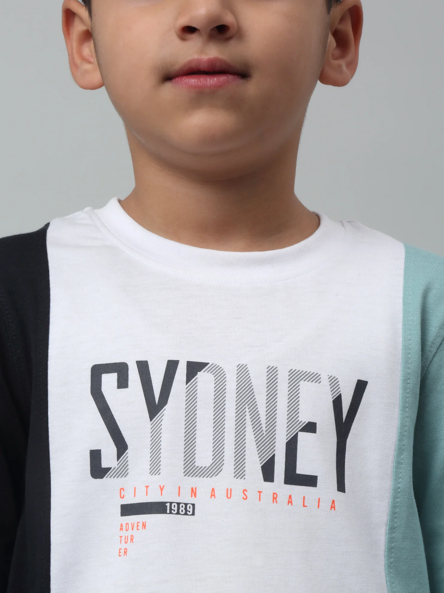 Boys Casual Navy Blue Full Sleeve  T-Shirt - Image 6