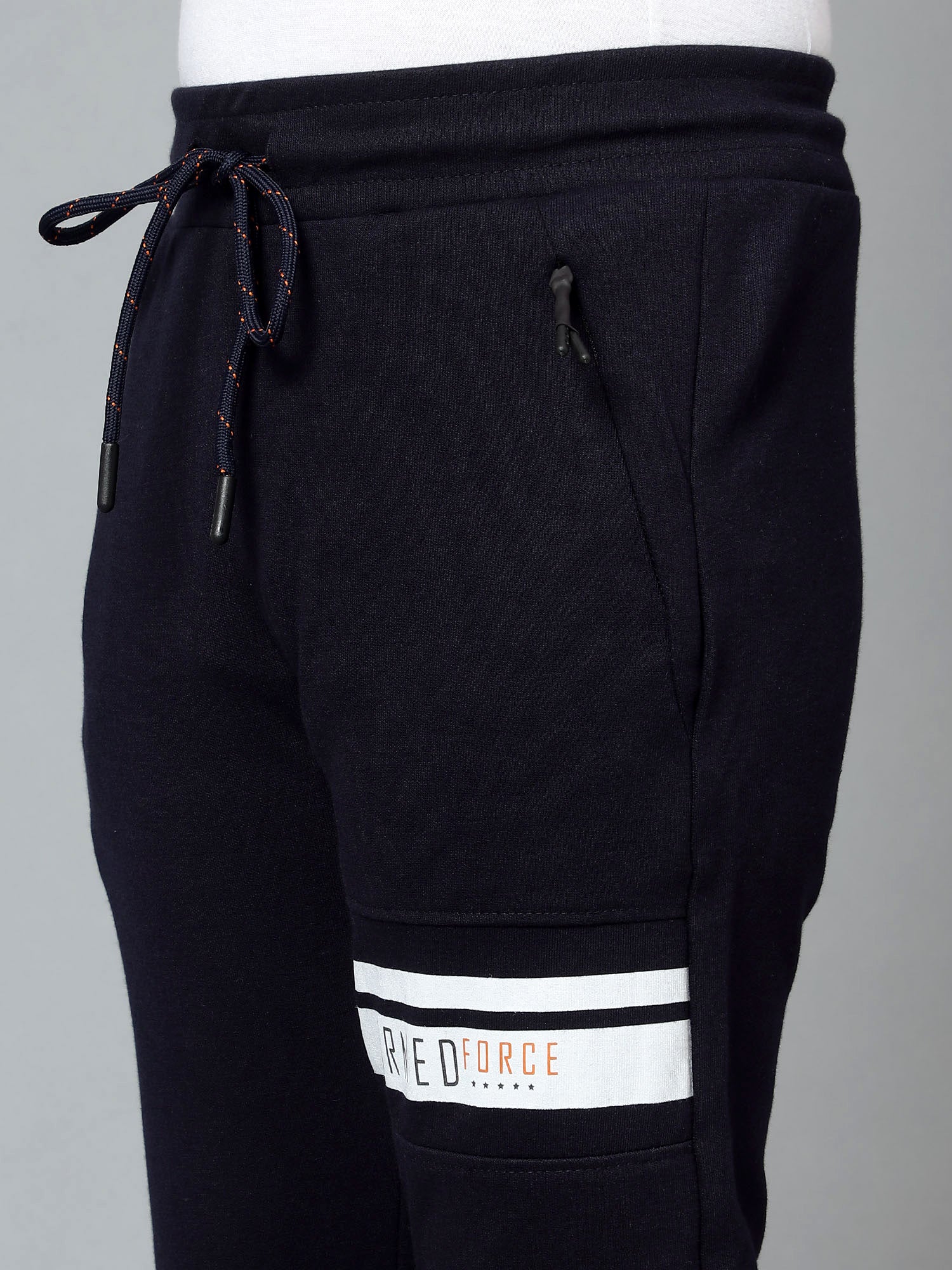 Boys Casual Navy Blue Track Pants - Image 5