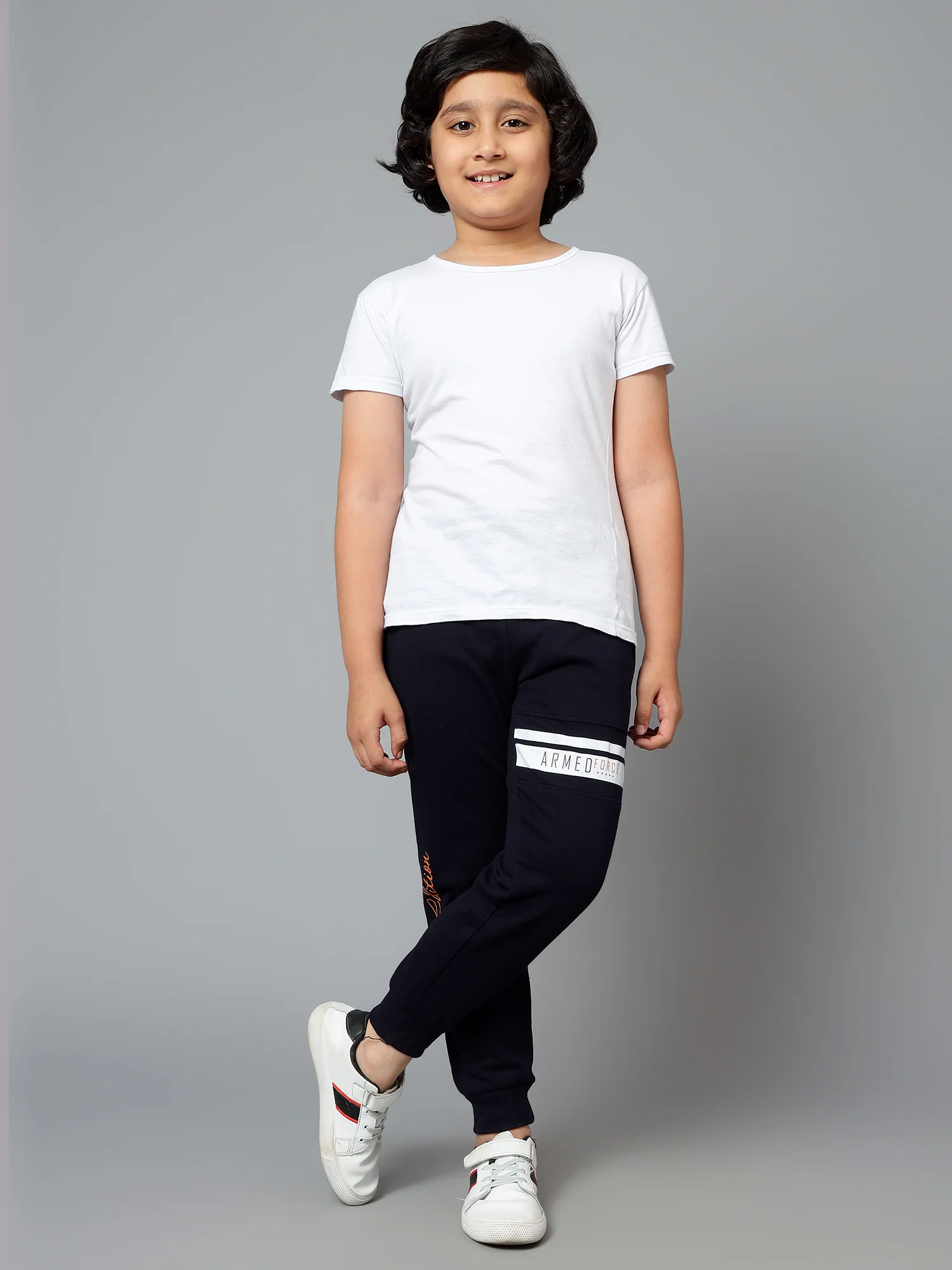Boys Casual Navy Blue Track Pants - Image 6