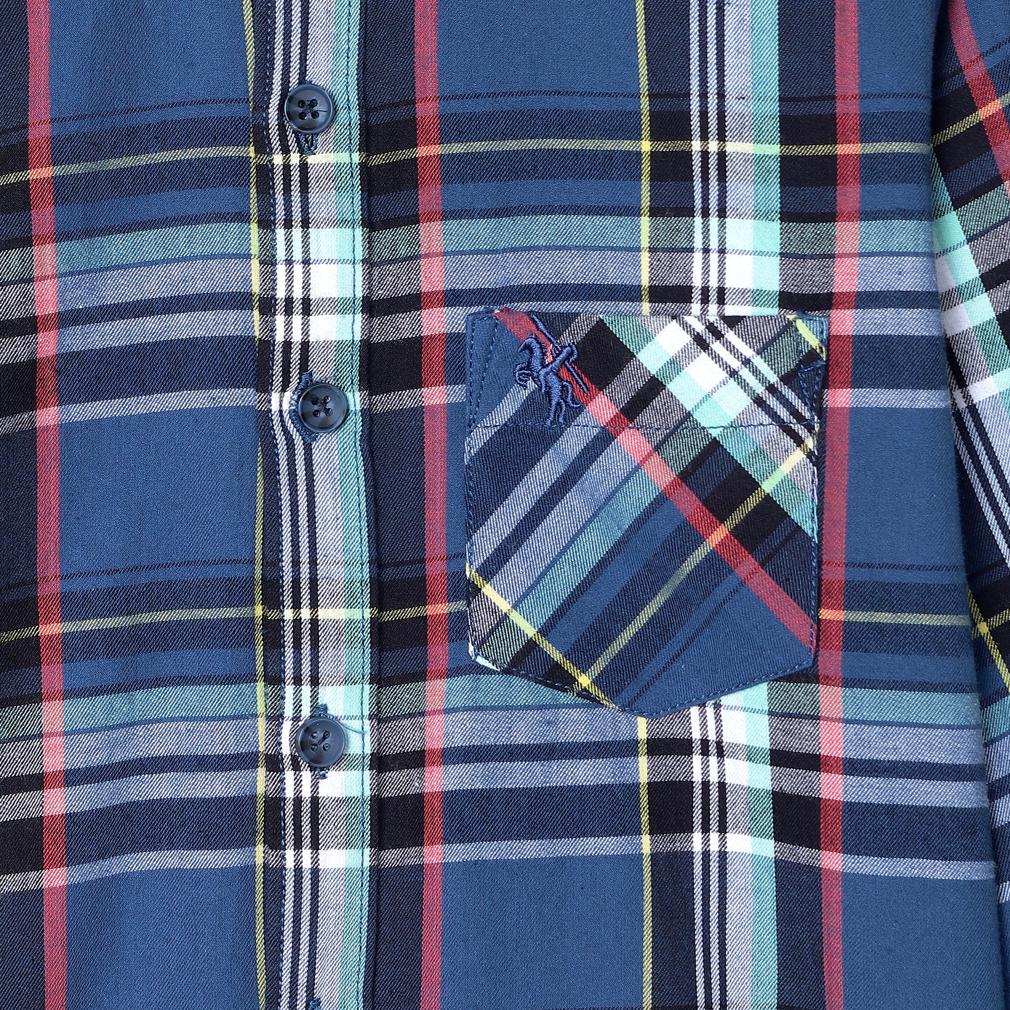Boys Navy Blue Shirt - Image 3