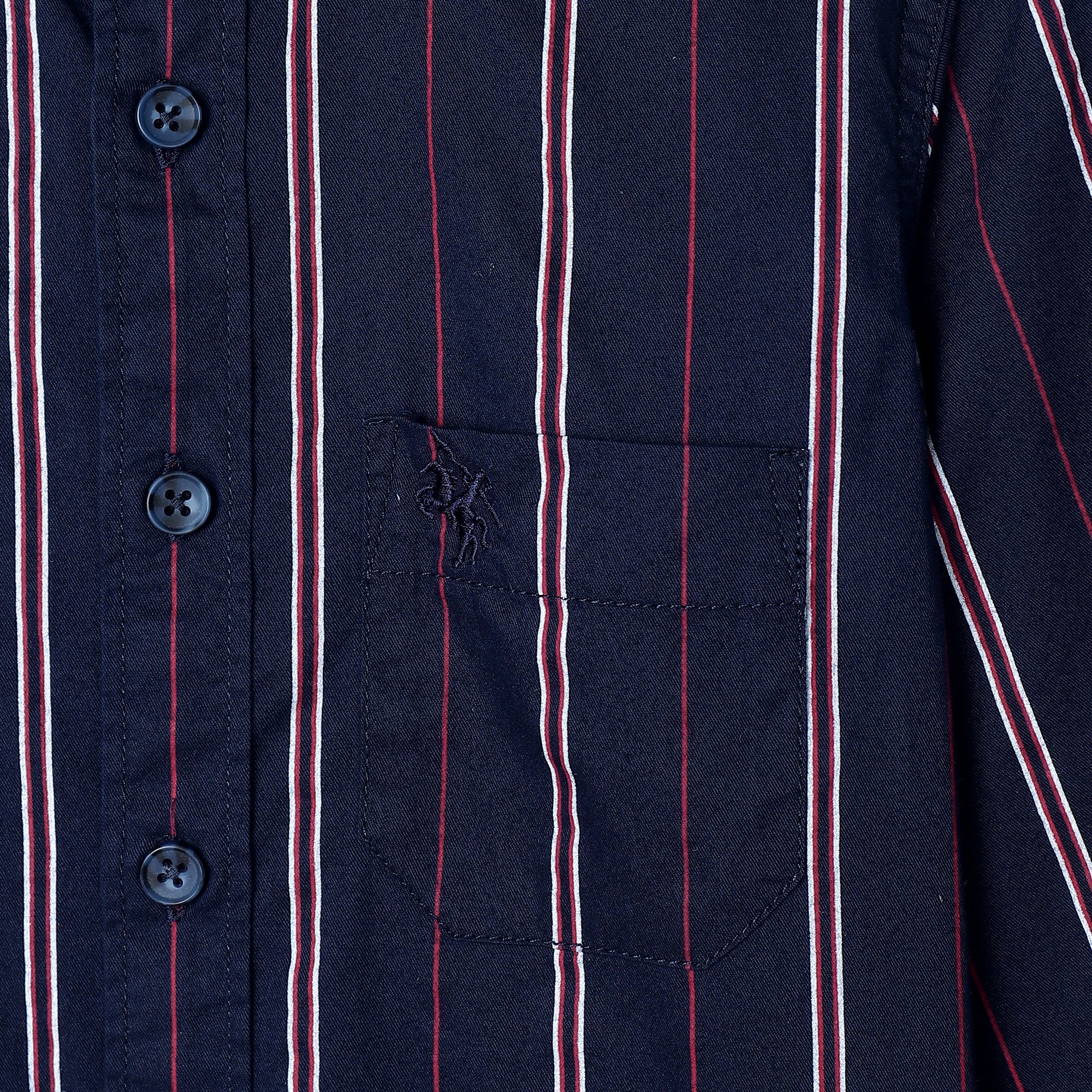 Boys Navy Blue Shirt - Image 3