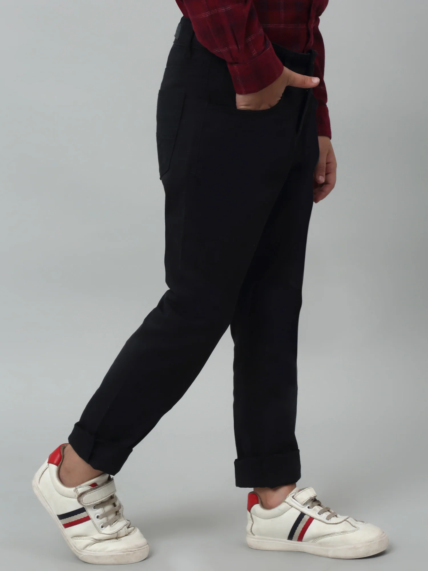 Boys Casual Navy Blue Pants - Image 2