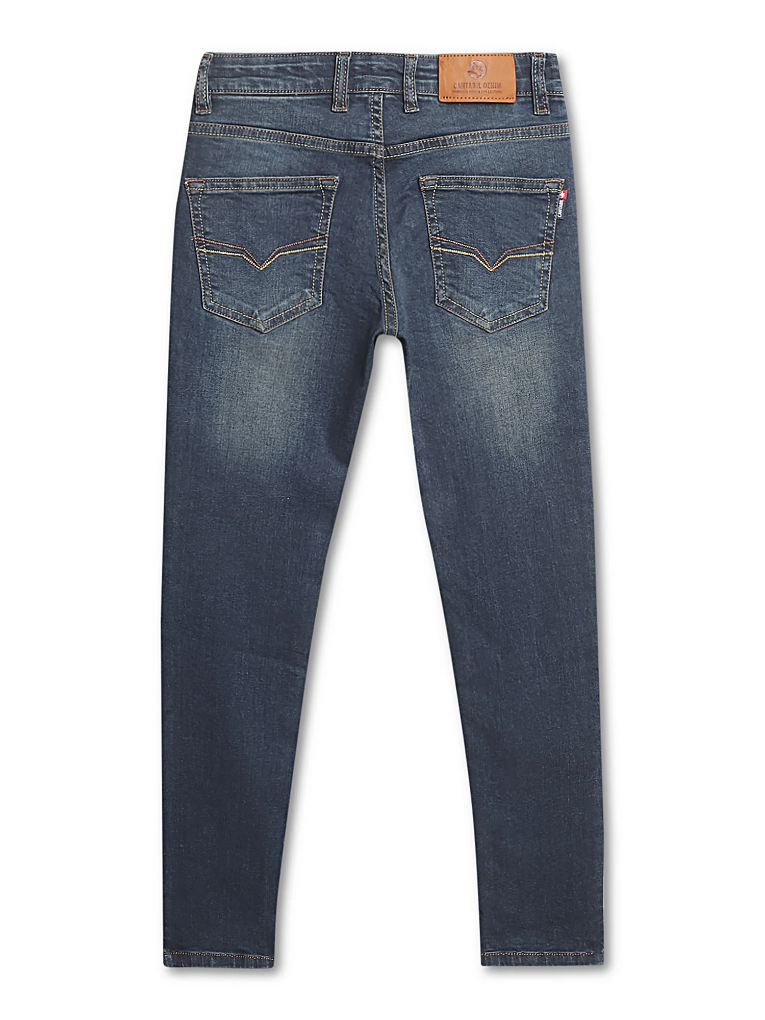 Boys Stretchable Dark Blue Jeans - Image 2