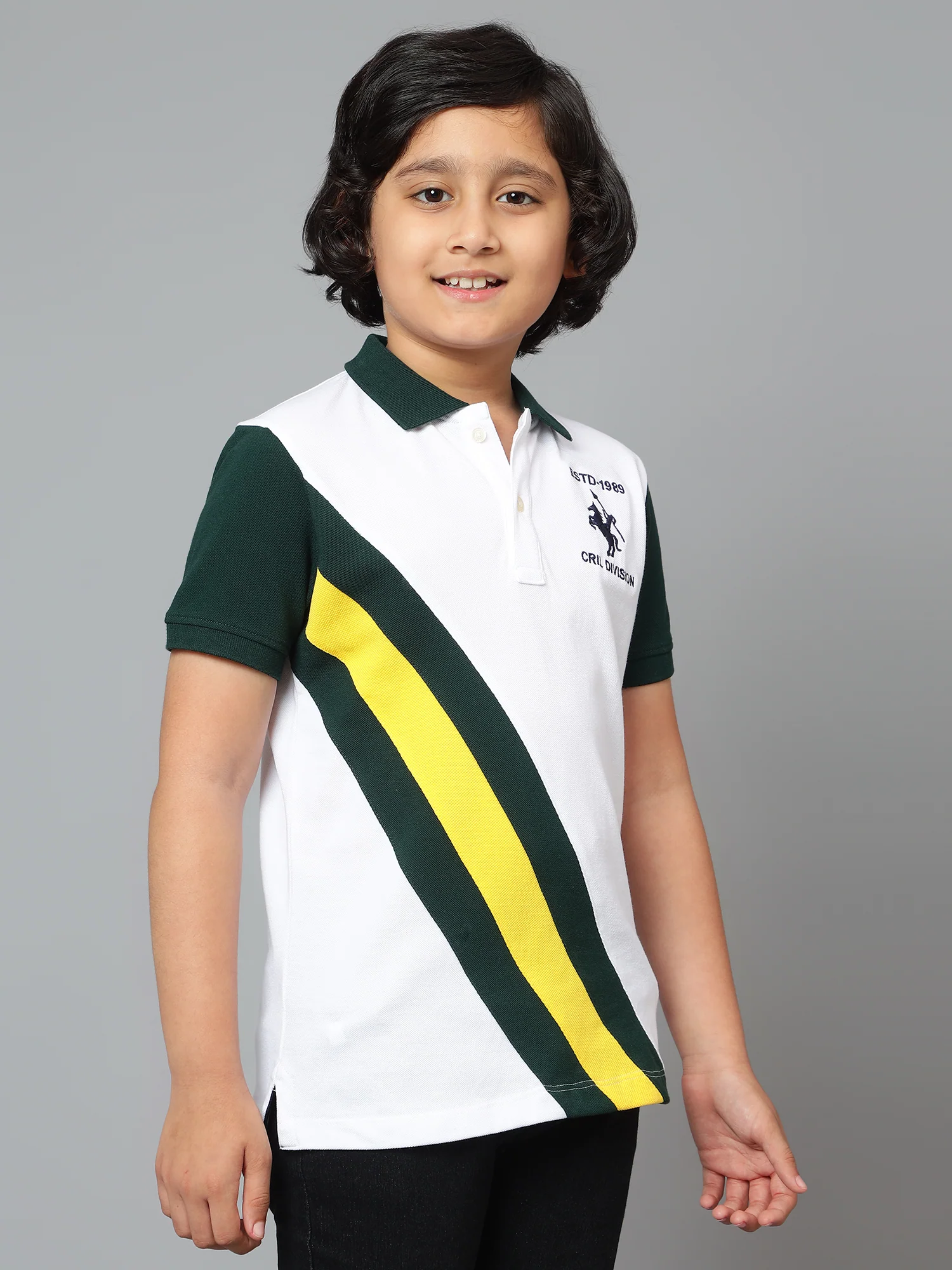 Boys Casual White Half Sleeve T-Shirt - Image 3