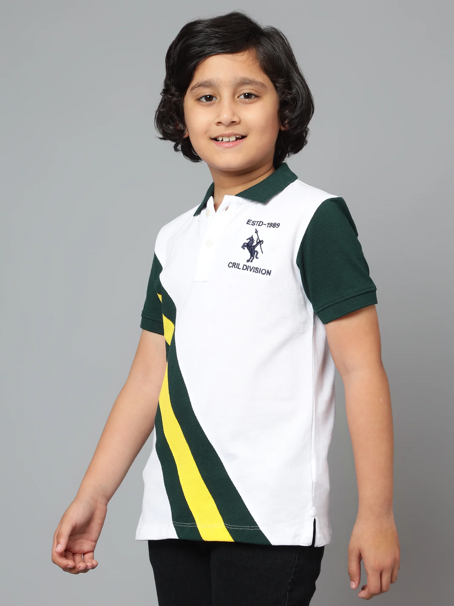 Boys Casual White Half Sleeve T-Shirt - Image 4
