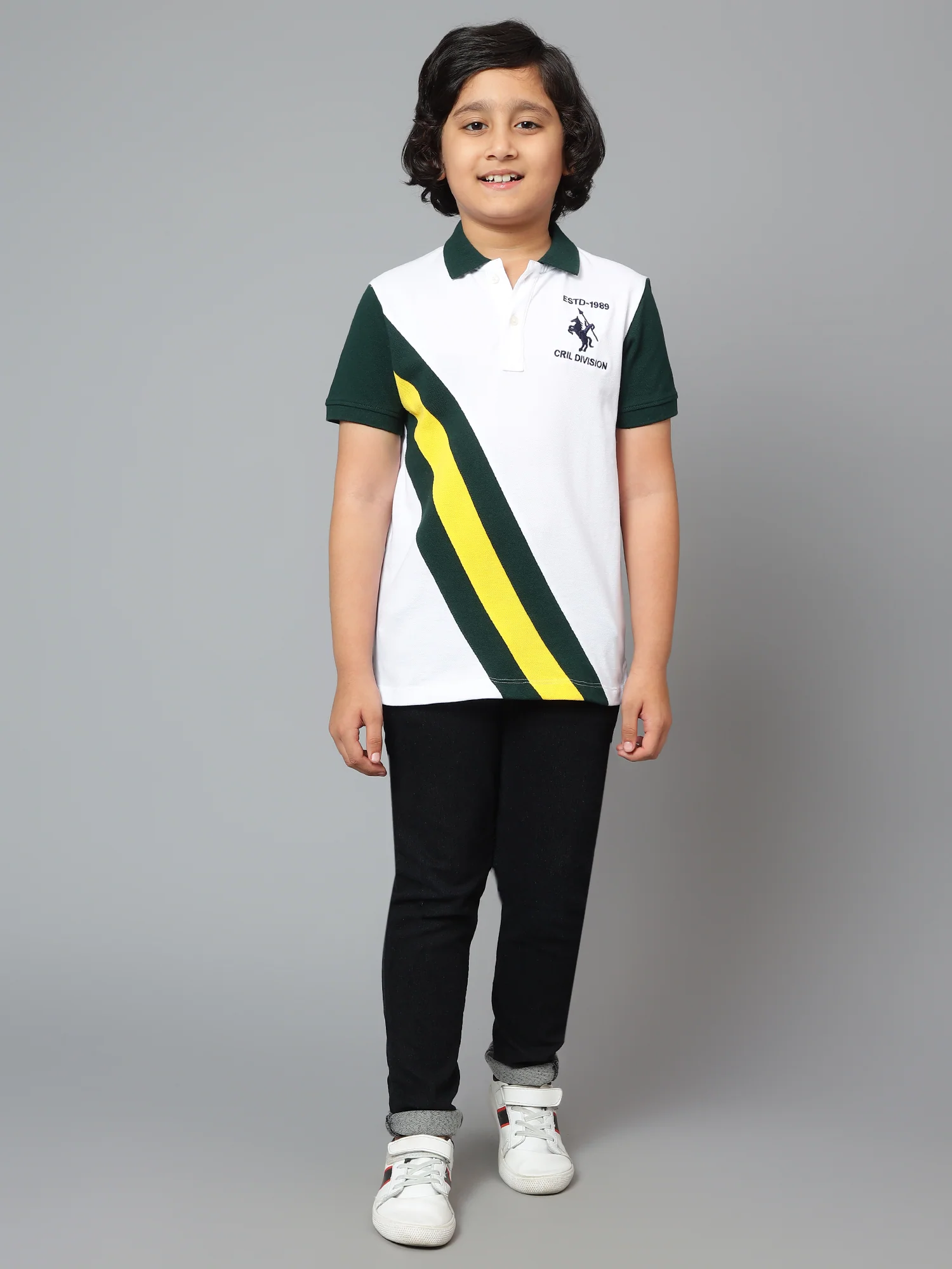 Boys Casual White Half Sleeve T-Shirt - Image 6