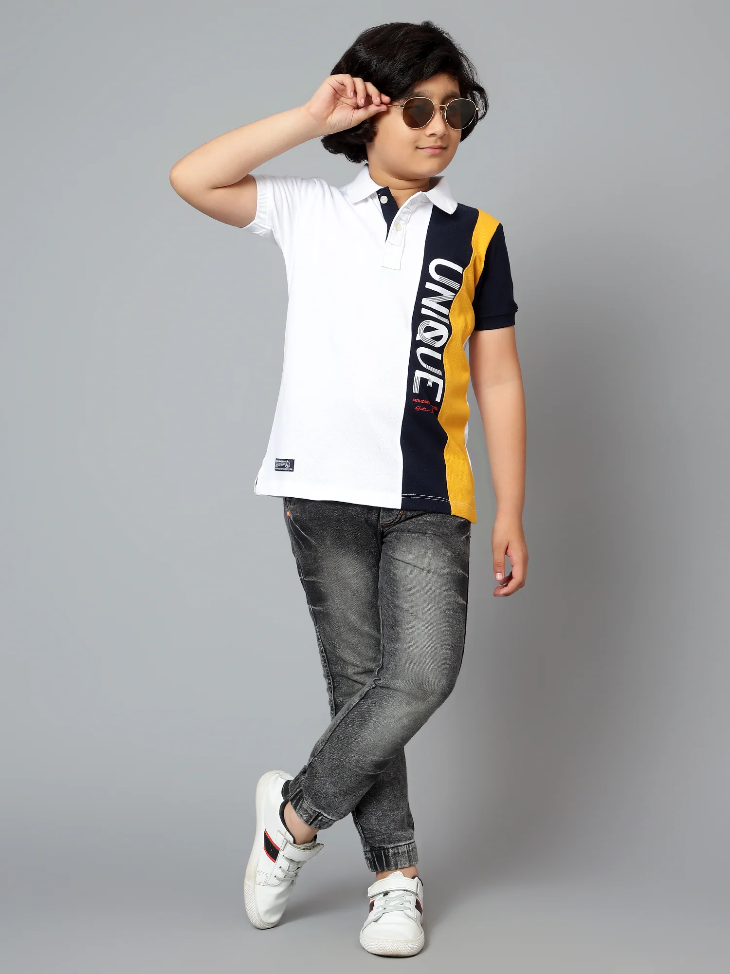 Boys Casual White Half Sleeve  T-Shirt - Image 7