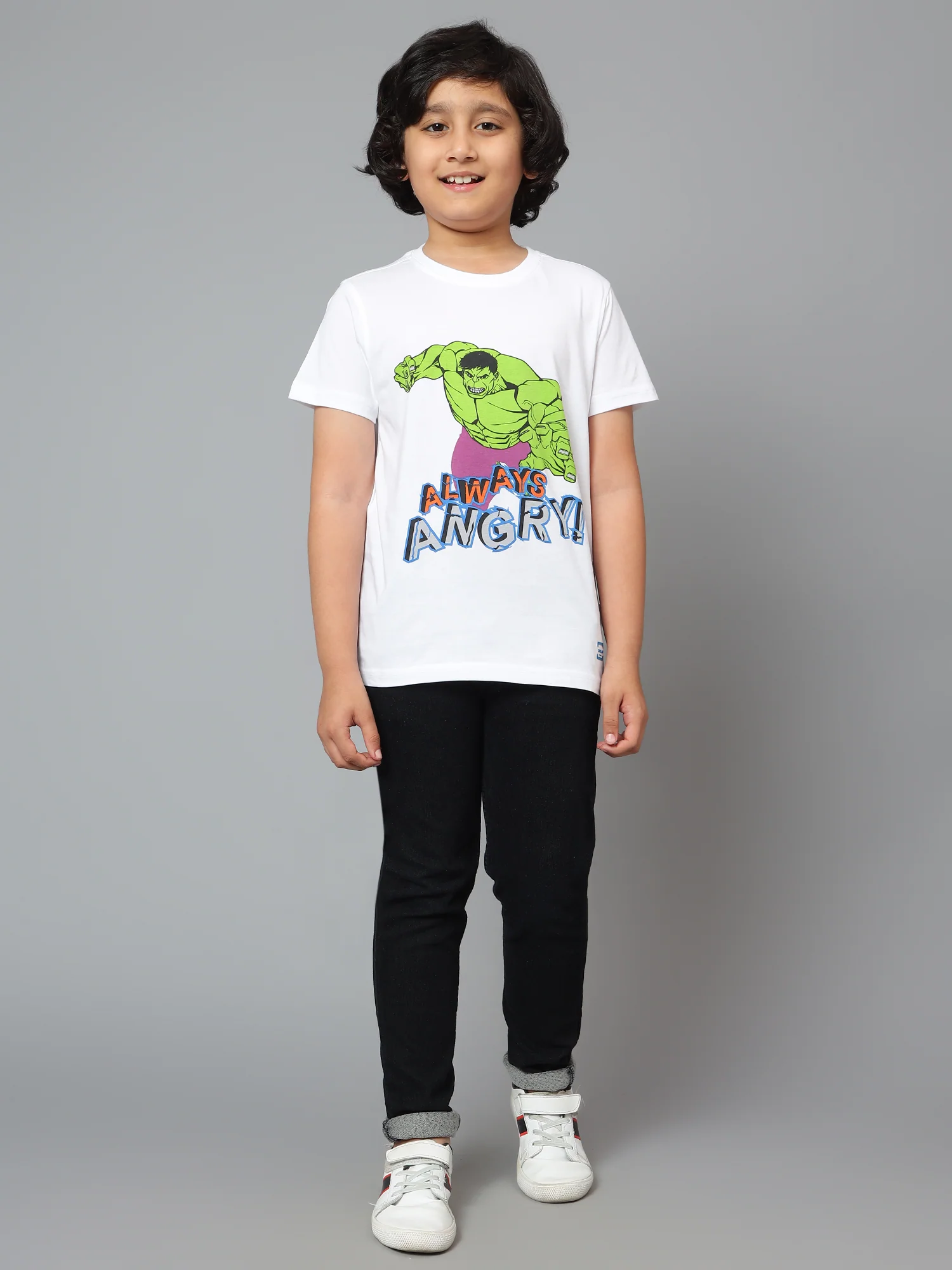 Boys Casual White Half Sleeve  T-Shirt - Image 6